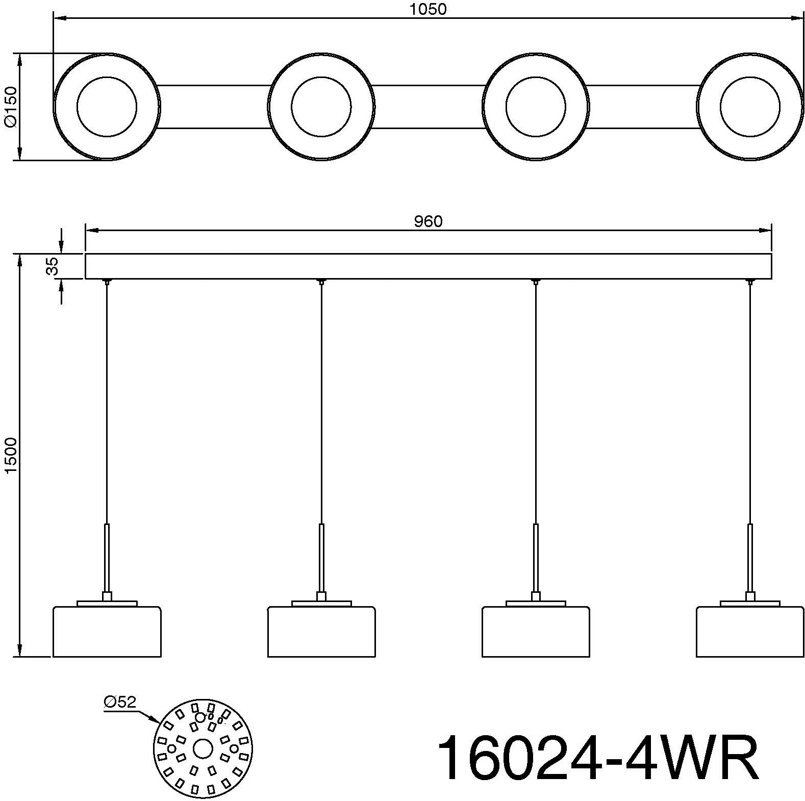 GLOBO LIGHTING Hängeleuchte »BELINDA« LED-Modul 1 Stk. Warmweiß Hängeleuchte Weiß, Rauchglas, E27, höhenkürzbar
