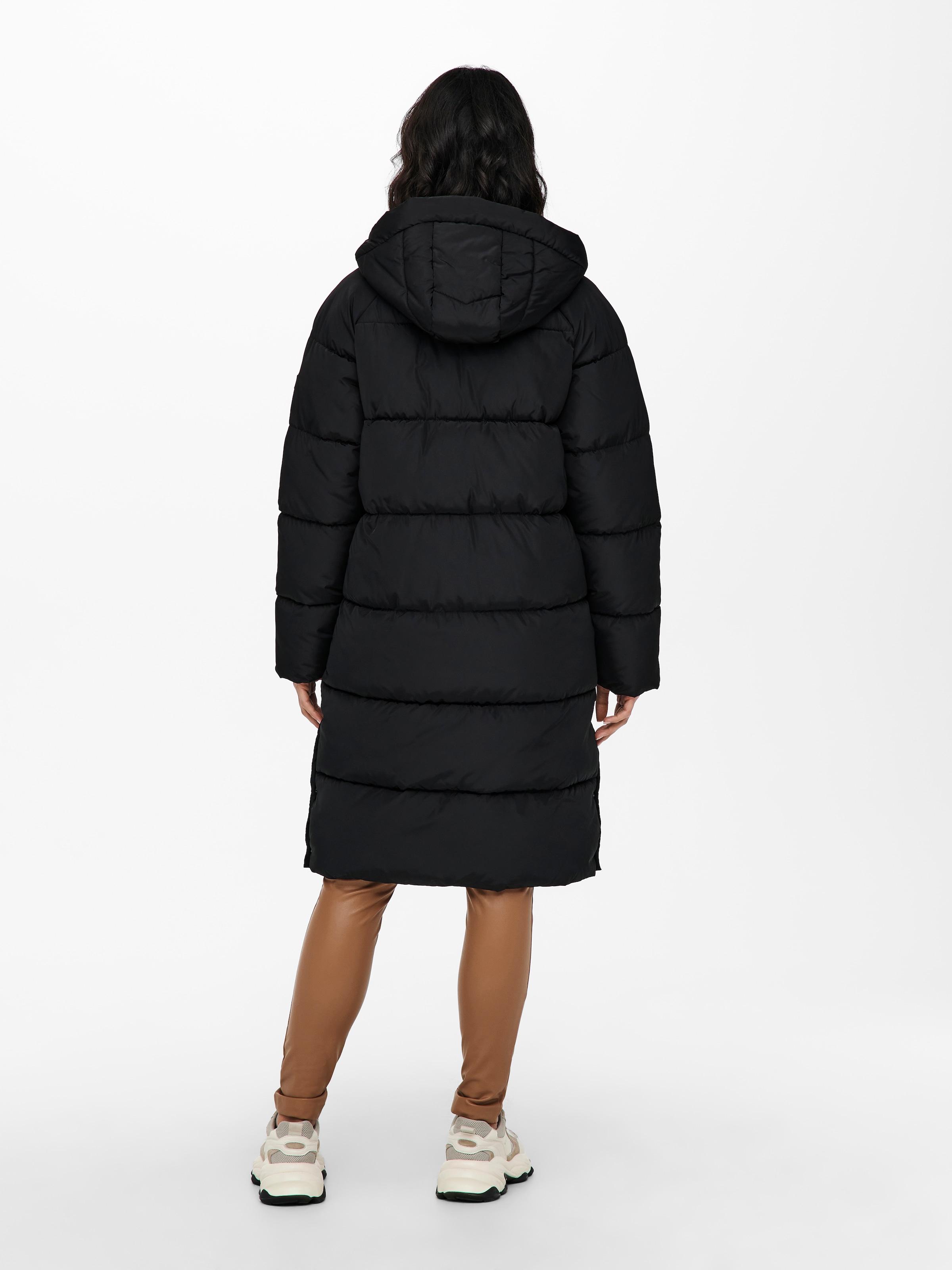 ONLY Steppmantel »ONLAMANDA LONG PUFFER COAT«, mit Kapuze
