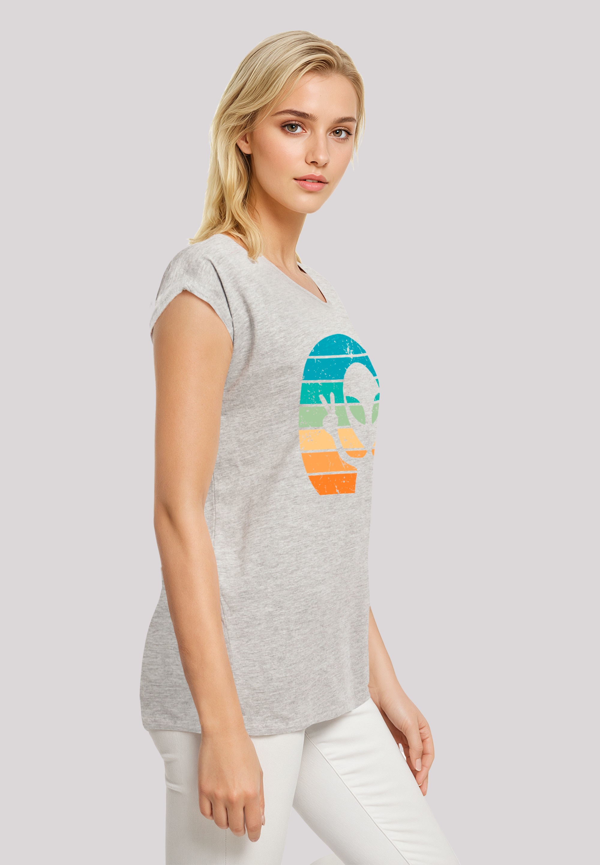 F4NT4STIC T-Shirt »Alien Piece Sonnenuntergang«, Premium Qualität