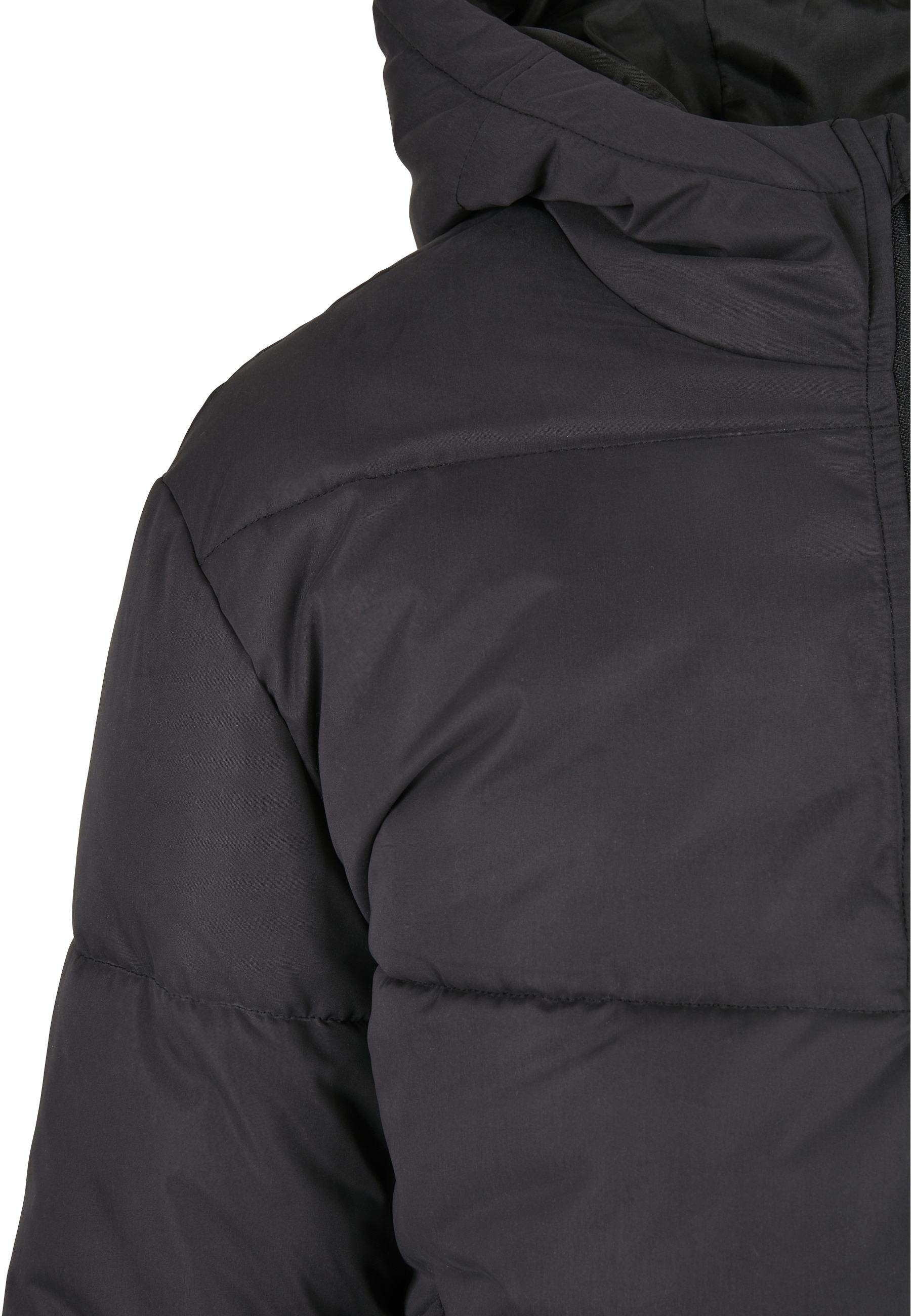 URBAN CLASSICS Winterjacke »Urban Classics Damen Ladies Puffer Pull Over Jacket« 1 Stk. tlg. mit Kapuze