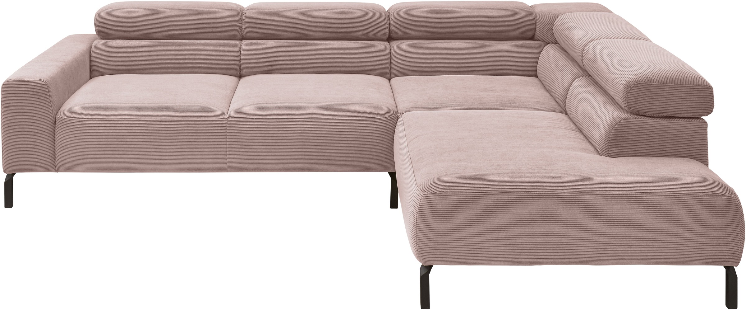 Home affaire Ecksofa "Antonelli, L-Form, inkl. Kopfteilverstellung, Breite günstig online kaufen