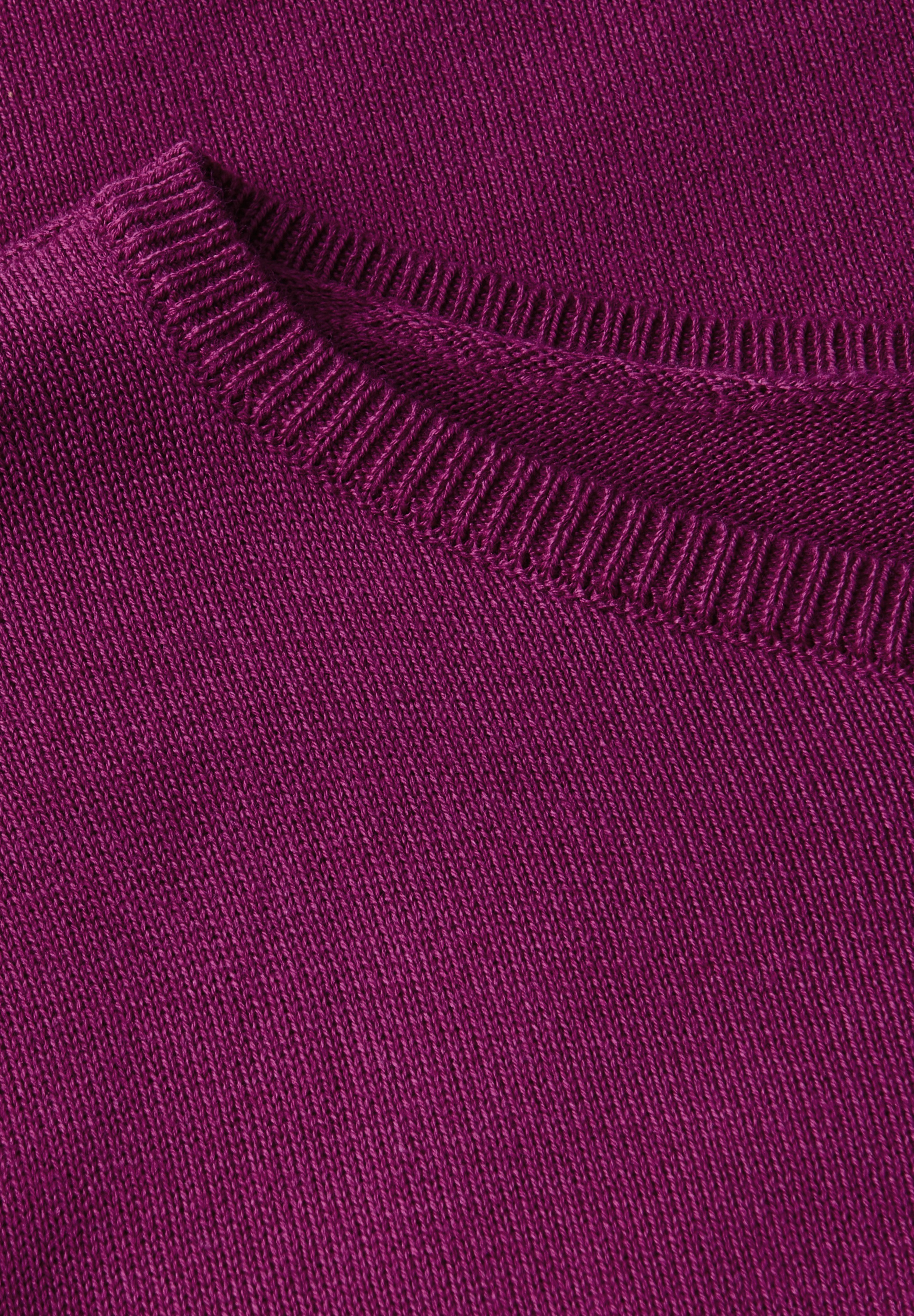 STREET ONE Strickpullover, aus elastischem Materialmix