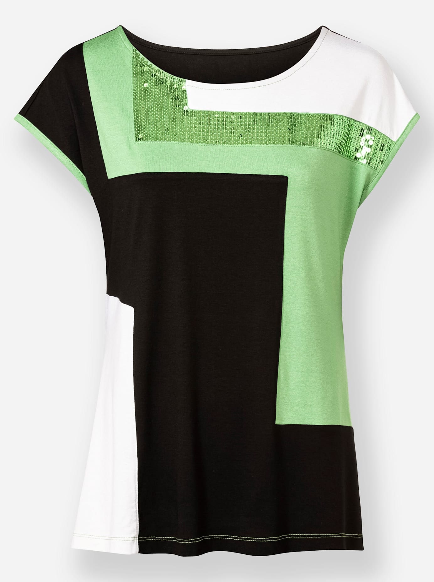 Inspirationen Kurzarmshirt »Patchshirt«, (1 tlg.)