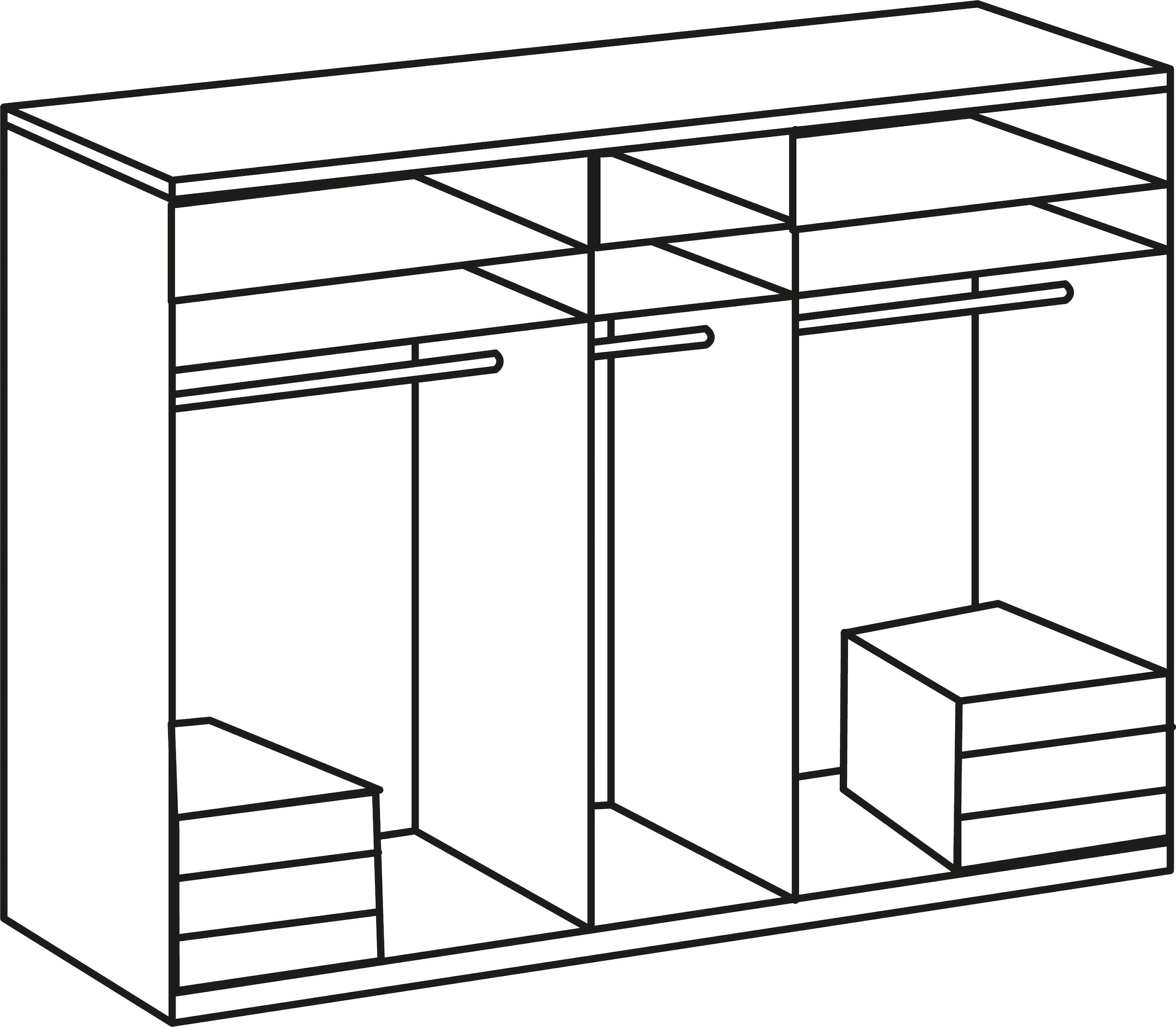 Wimex Kleiderschrank »Level by fresh to go«, mit Schubladen