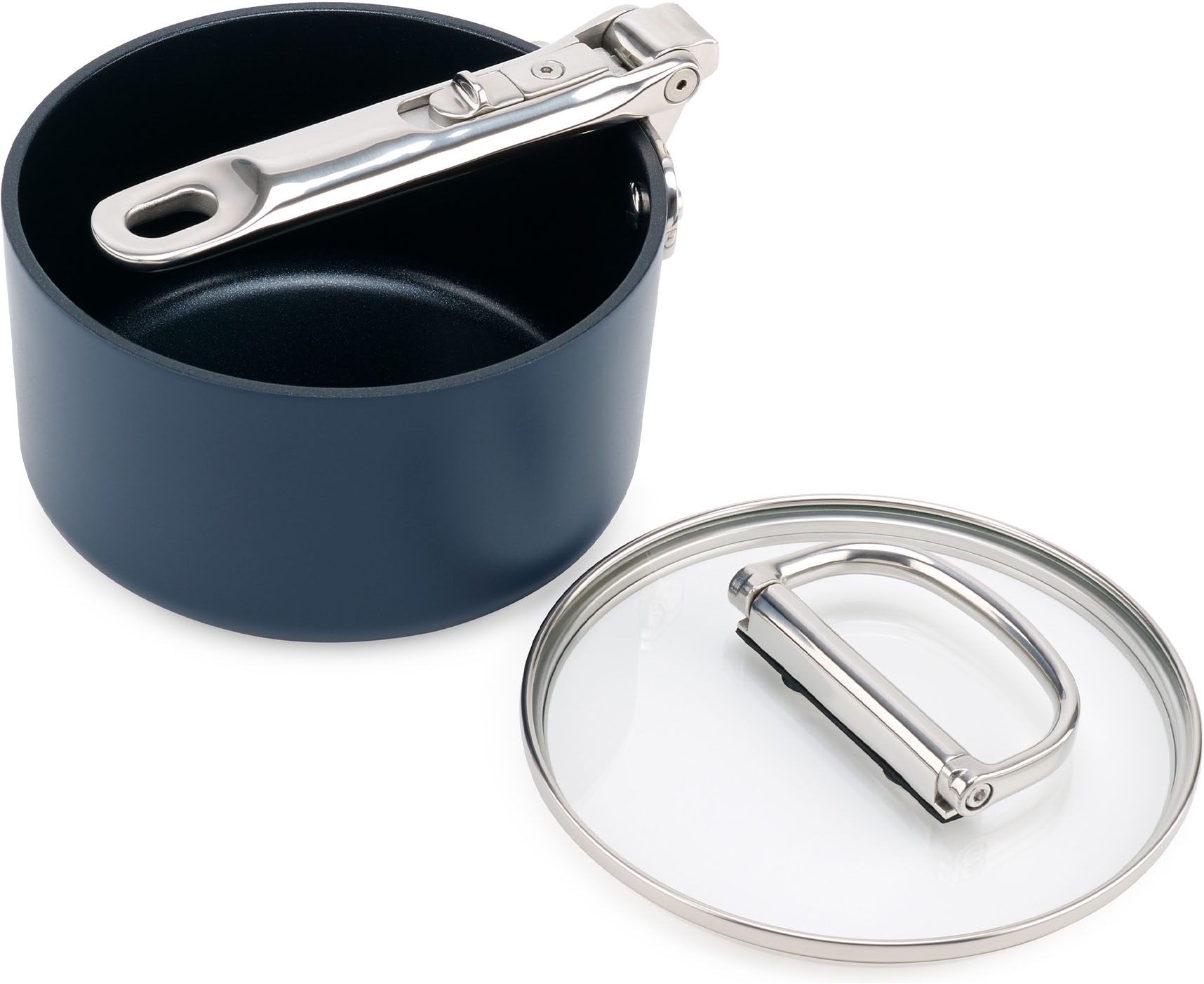 Joseph Joseph Bratpfanne »Space 15 cm antihaftbeschichtete Pfanne mit Klappgriff und Deckel« Edelstahl 1 tlg.