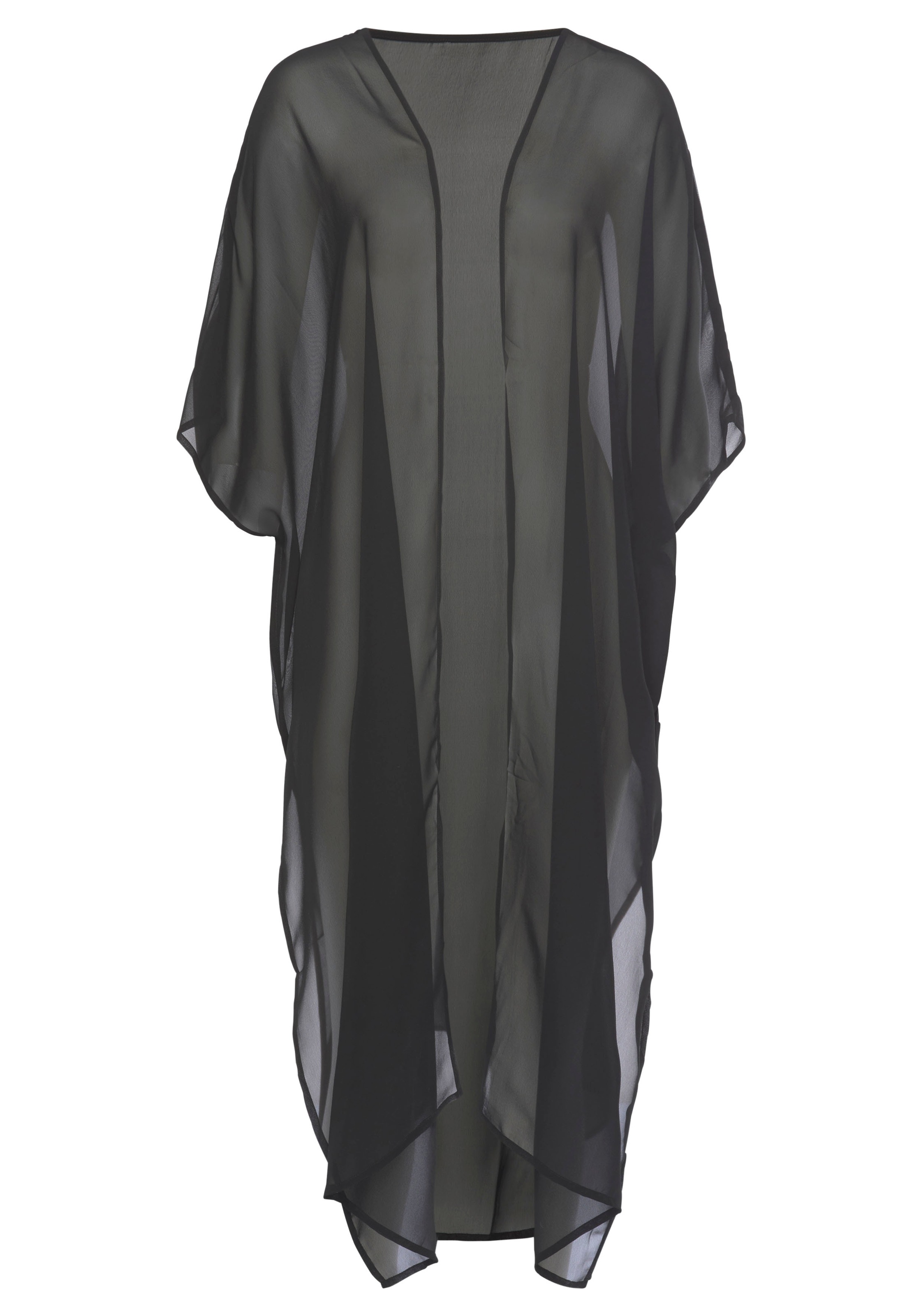 LASCANA Chiffontunika, in offener Form günstig online kaufen