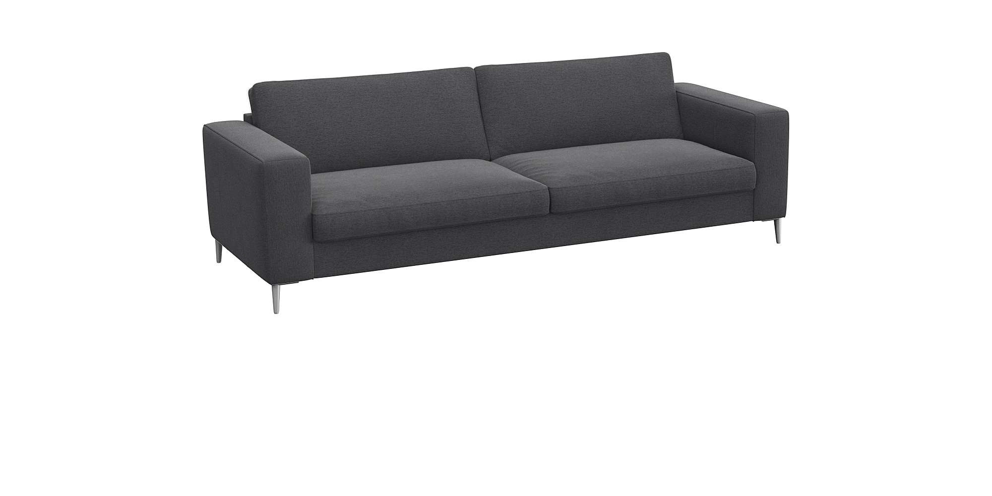 FLEXLUX 3-Sitzer »Fiore, super Sitzkomfort durch Kaltschaum im Sitz«, breite Armlehnen, Füße Alu