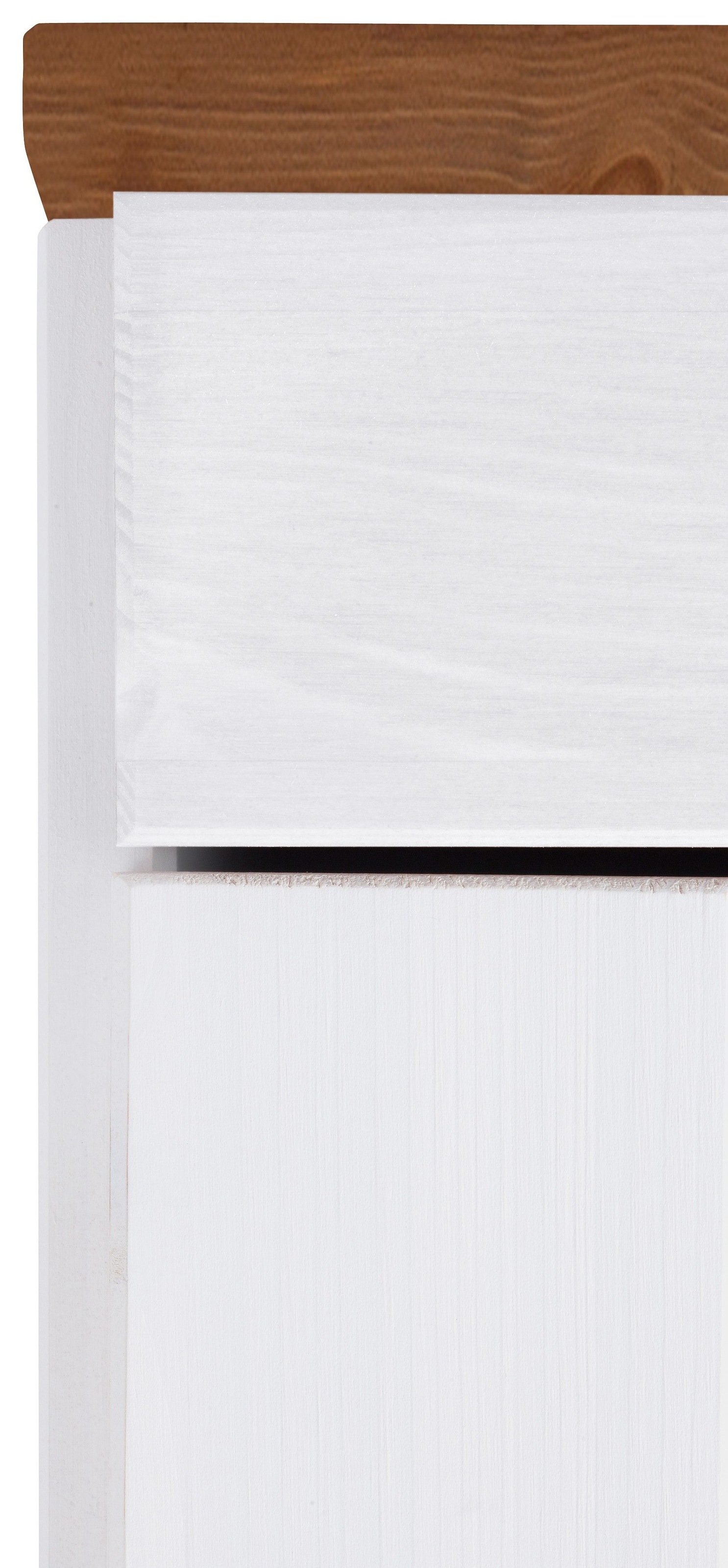 Home affaire Hochschrank »Oslo«, 50 cm breit, in 2 Tiefen, 2 Türen, 1 Schublade, aus massiver Kiefer