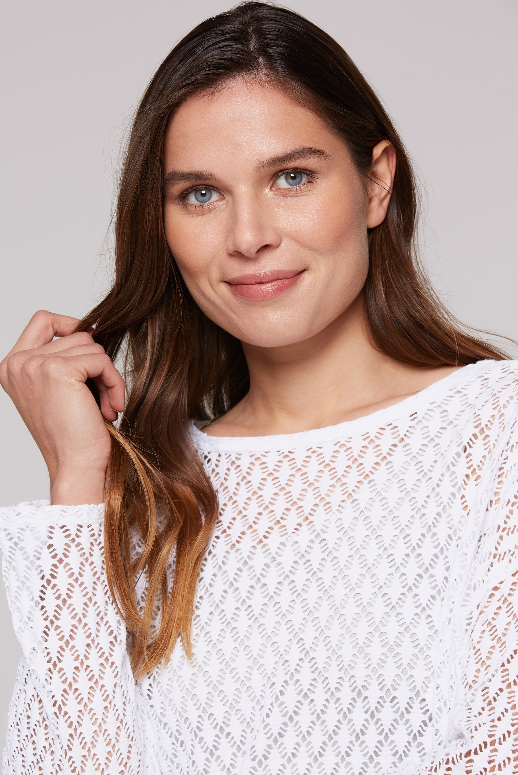 SOCCX Langarmshirt, mit Lochmuster