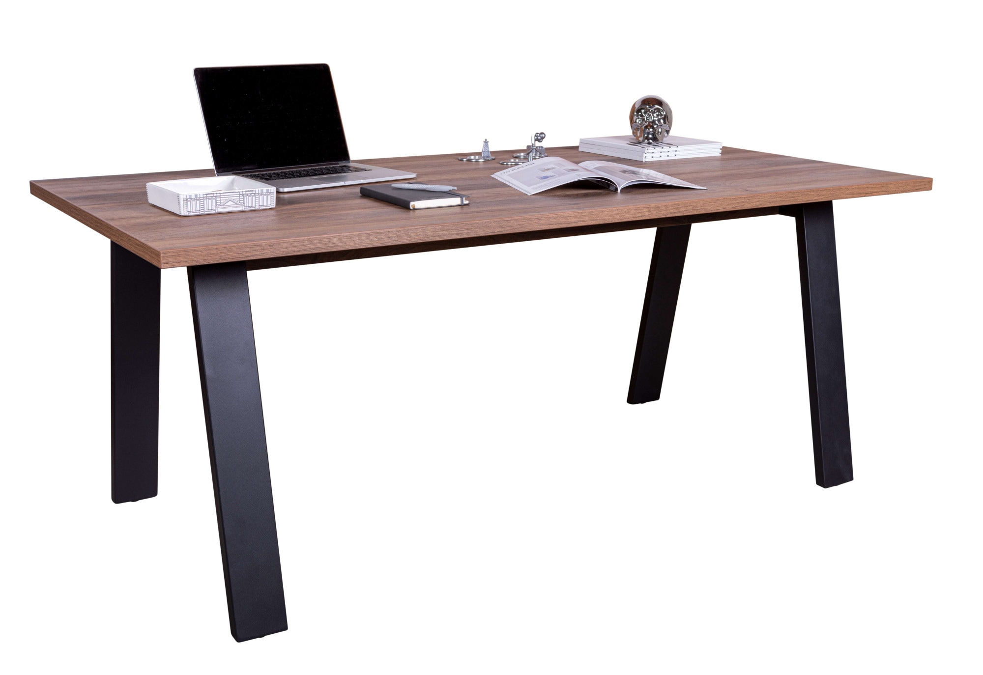 Composad Schreibtisch »Davinci«, mit Metallbeinen, Breite 171,5 cm, 100% recyceltes Holz, Made in Italy