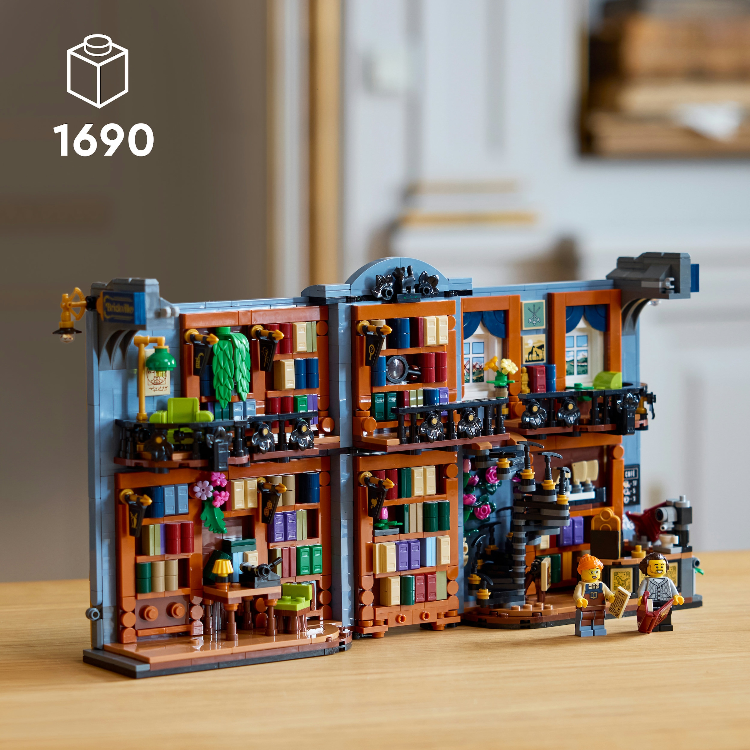 LEGO® Konstruktionsspielsteine »Buchladen: Buchstütze (11379), LEGO Icons« Made in Europe