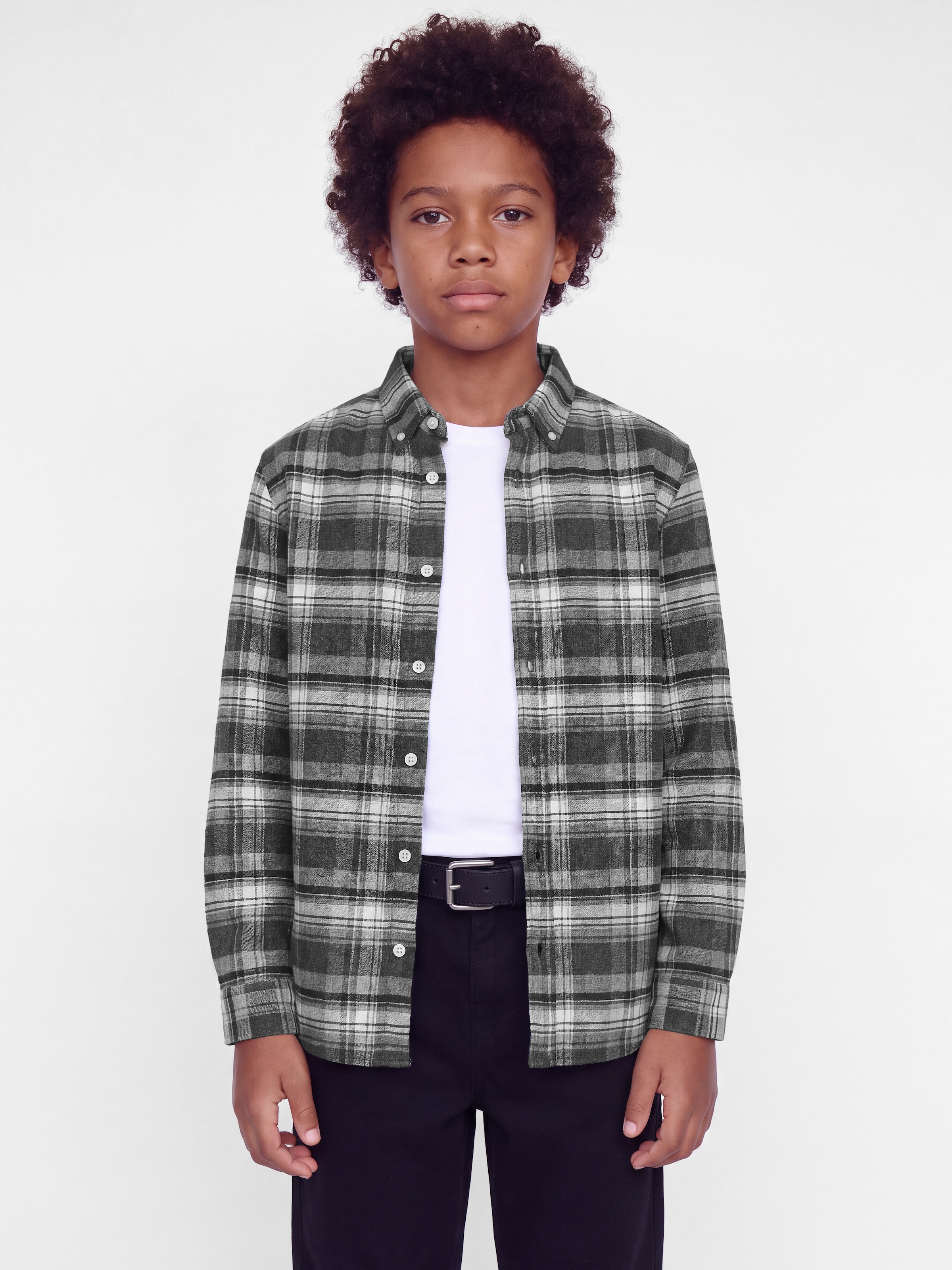Jack & Jones Junior Langarmhemd »JPRBLUSTANLEY FLANNEL L/S SHIRT BF JNR« Baumwolle, normal geschnitten