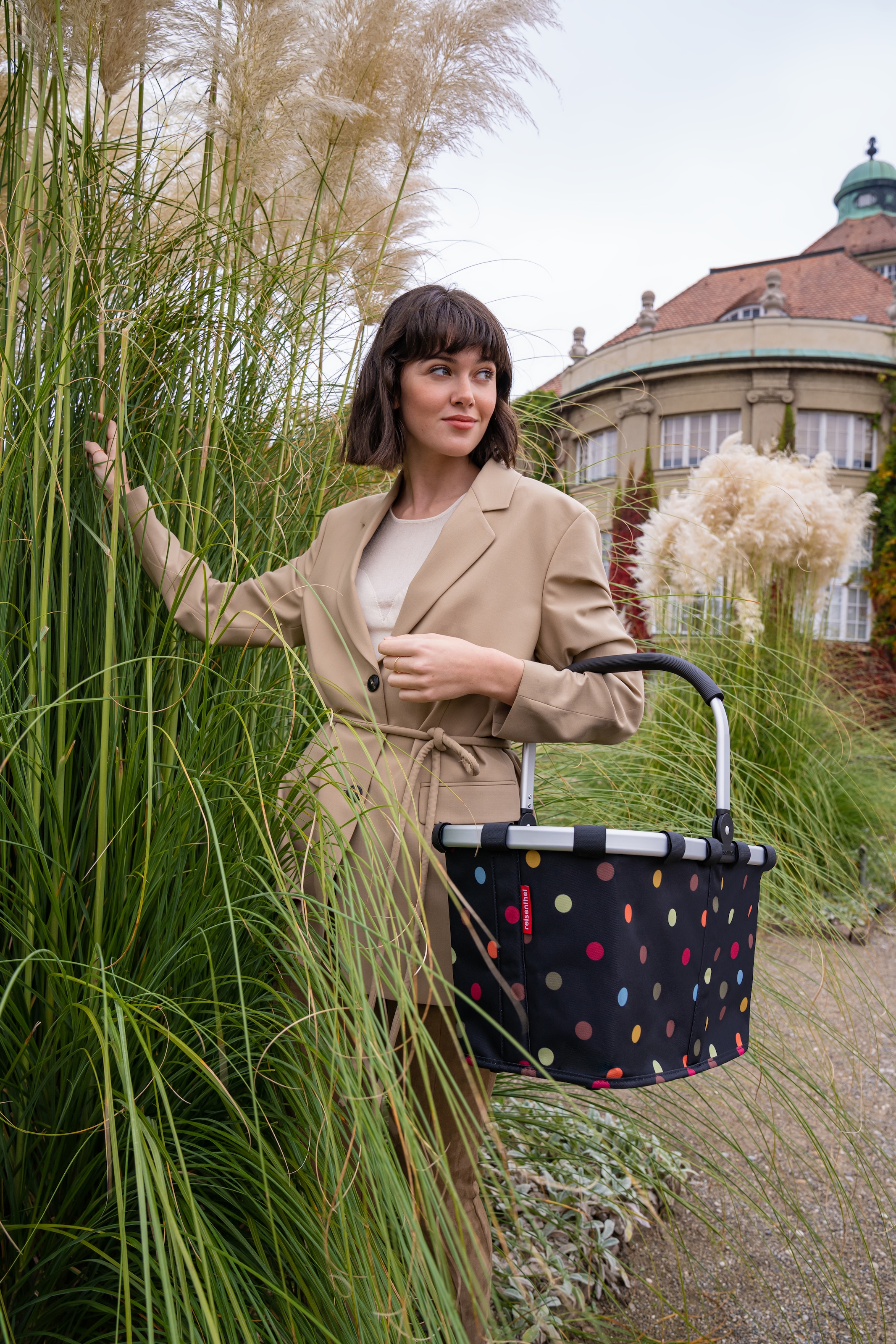 REISENTHEL® Einkaufskorb »carrybag« Standfüße, ummantelter Griff zum Umklappen, Innentasche Reißverschluss