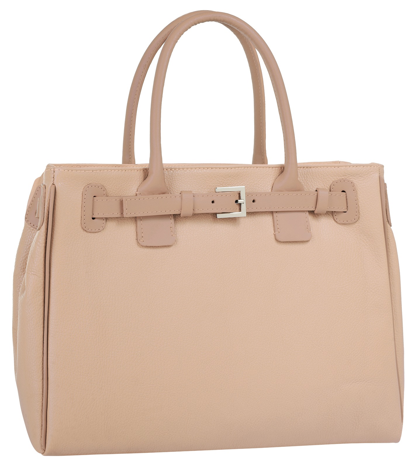 Cluty Henkeltasche, echt Leder, Made in Italy