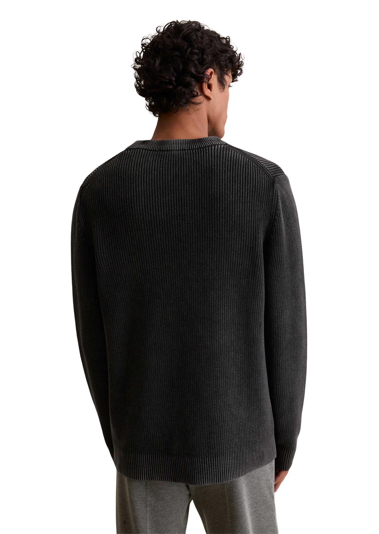 Marc OPolo DENIM Rundhalspullover "loose fit mit speziellem Farbeffekt" günstig online kaufen