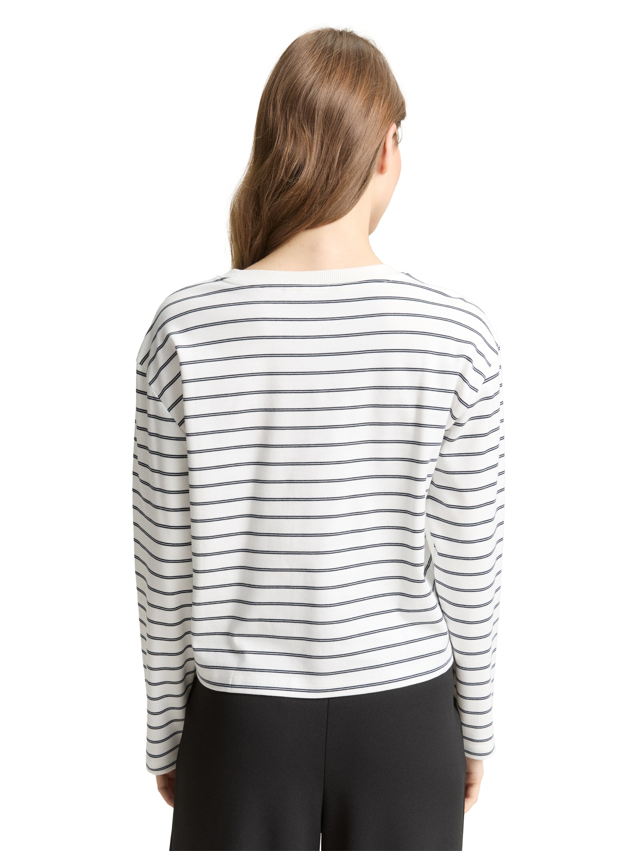 TOM TAILOR Denim T-Shirt mit Streifen Muster