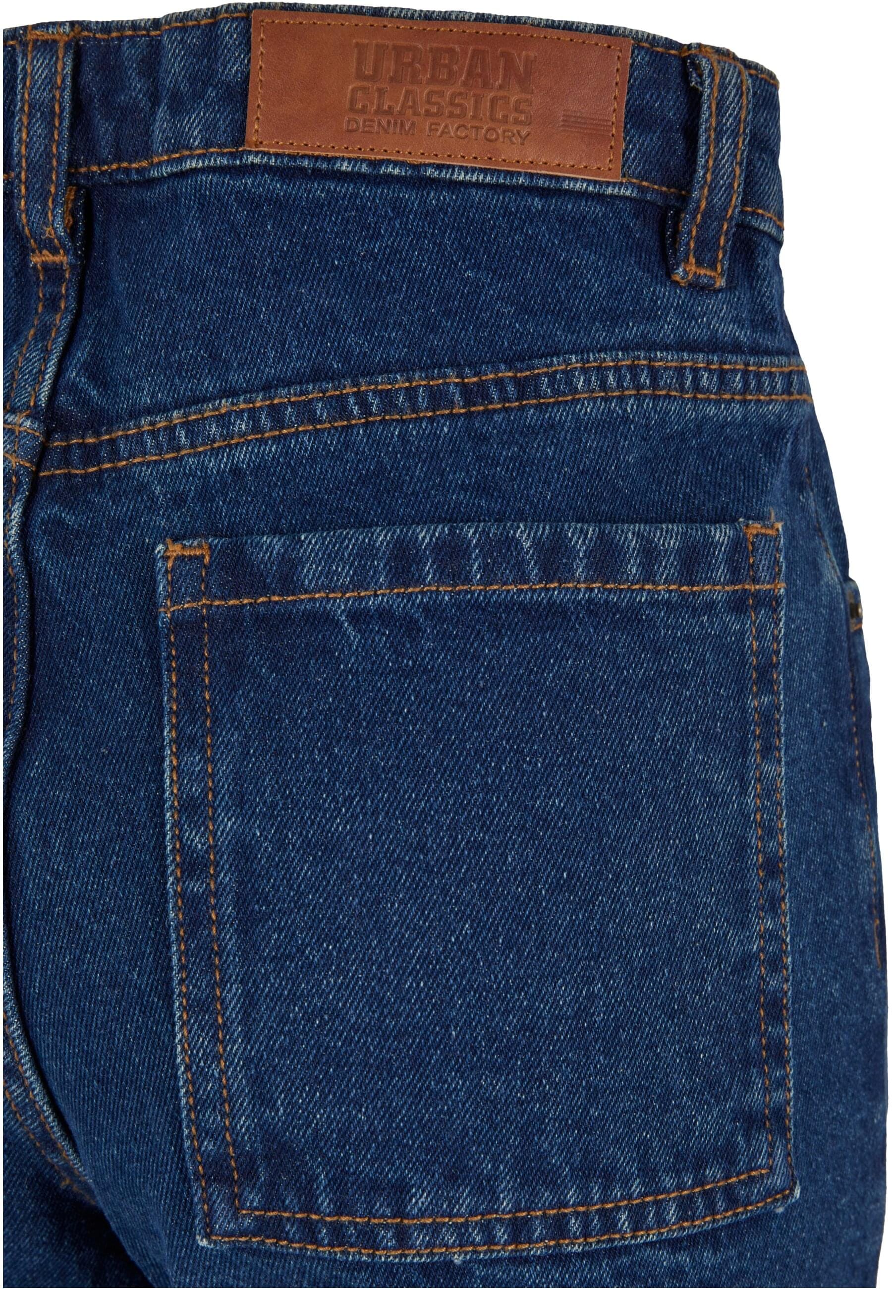 URBAN CLASSICS Bequeme Jeans »Urban Classics Damen Ladies Cropped Straight Leg Denim Pants«