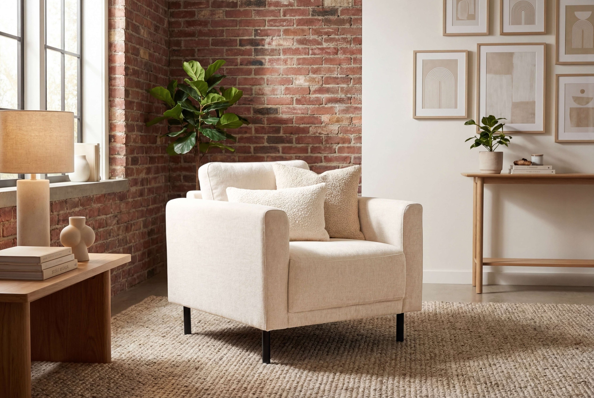 OTTO home Sessel "Sveeva, Breite 78 cm, schwarze Metallfüße" langlebiger Webstoff, viele Farben zur Auswahl