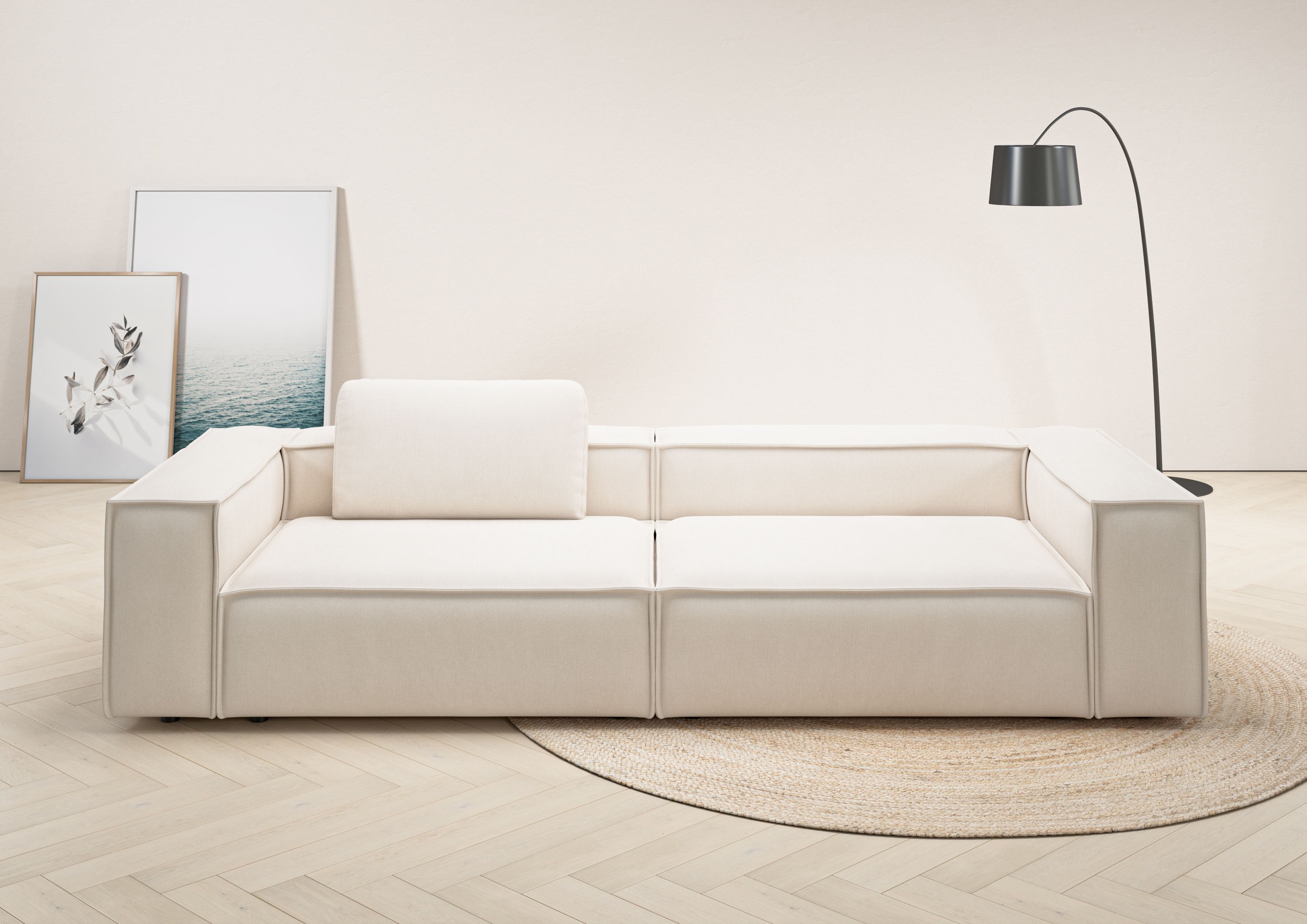 Home affaire 3-Sitzer "Watertown moderner 3-Sitzer" extra breites Sofa mit günstig online kaufen