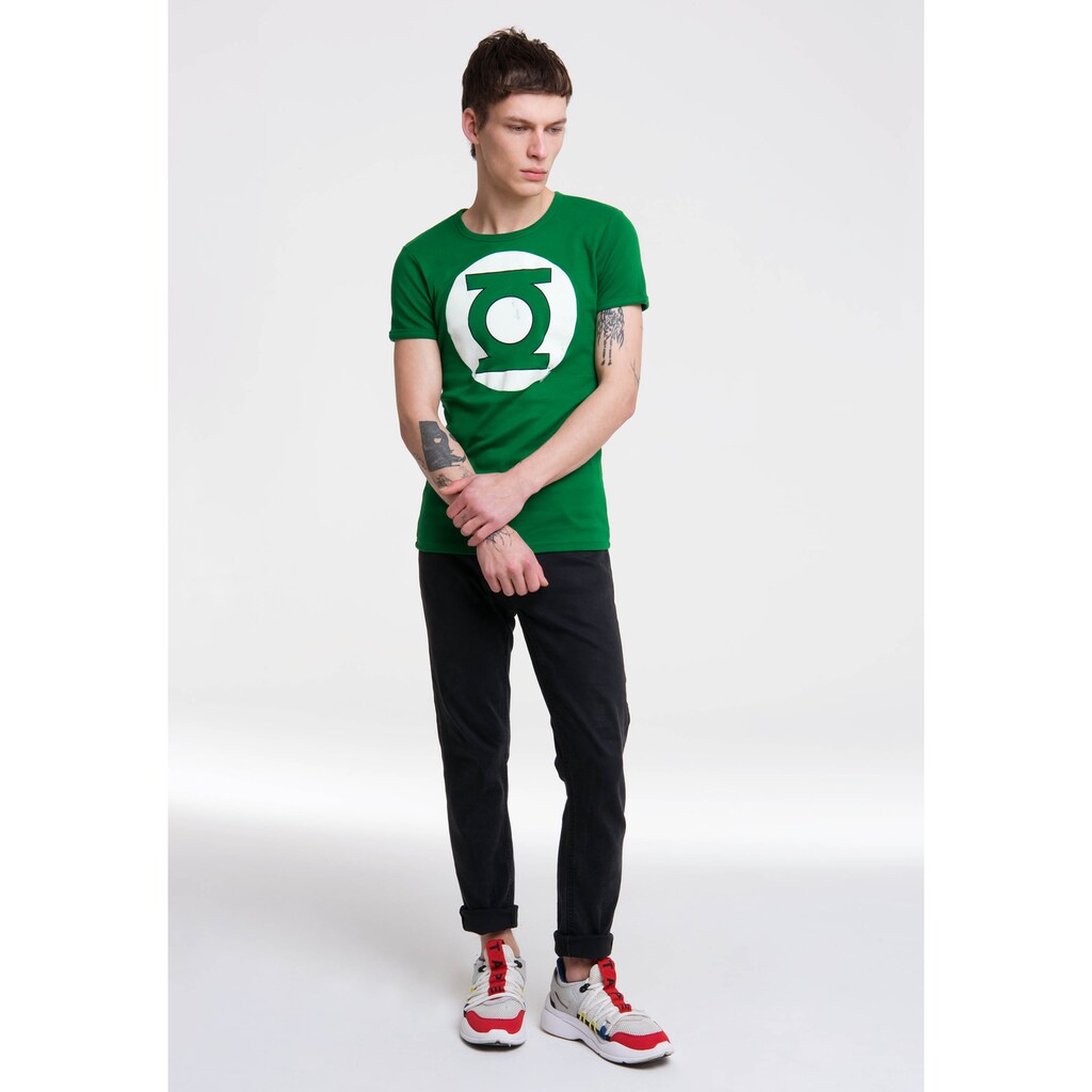 LOGOSHIRT T-Shirt »DC - Green Lantern Logo«, mit Green-Lantern-Logo