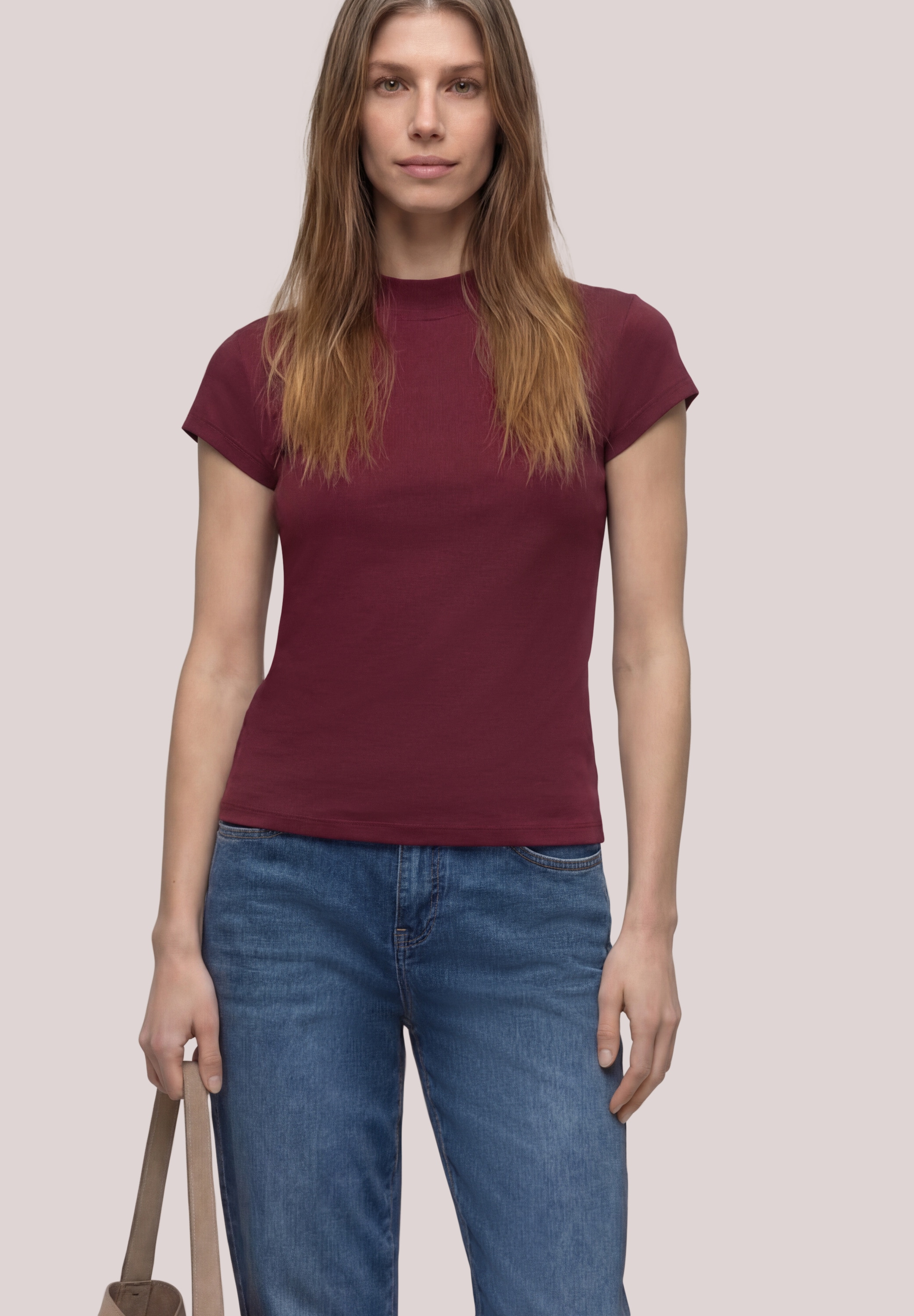 STREET ONE Stehkragenshirt Basic