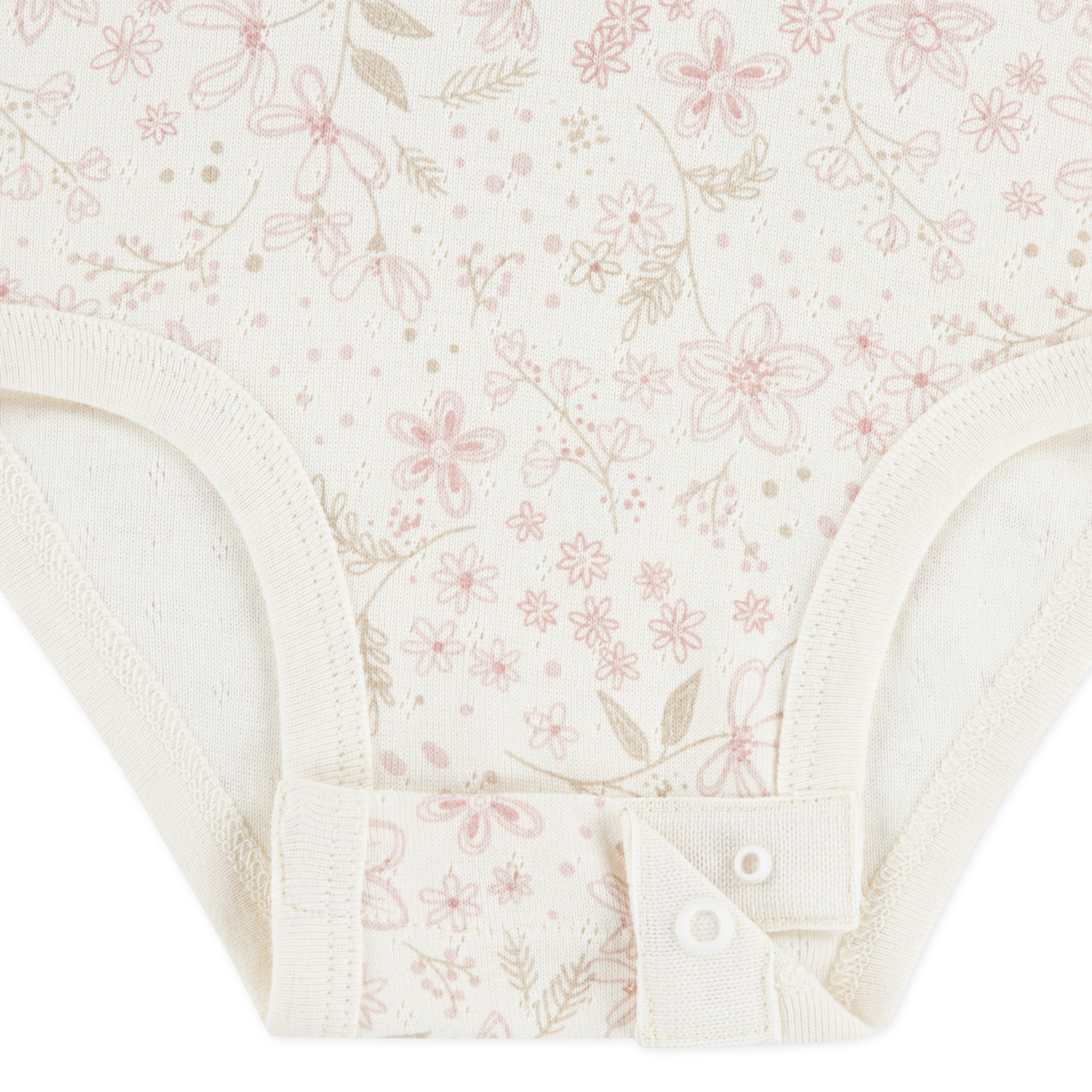 Thumbnail - HUGGIES babywear Body & Hose "HUGG BODYSUIT PANT ATTACHMENT" Set, 3 Stk. tlg. & Stirnband mit Blümchenmotiv