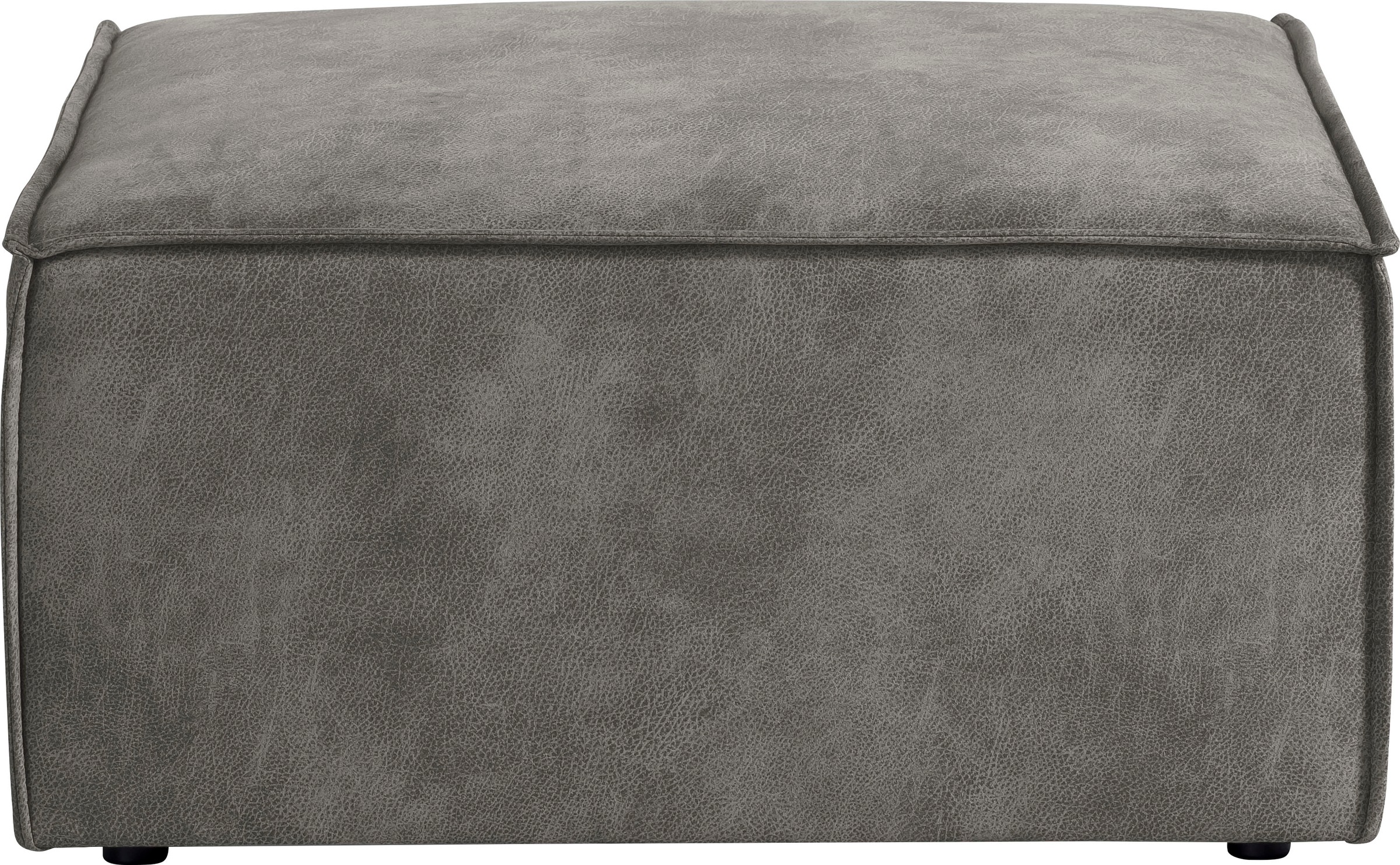 OTTO home Hocker »SHERWOOD Vintage Lederoptik XXL-Hocker für Loveseat« Hocker quadratisch, ideale Ergänzung zum Loveseat SHERWOOD