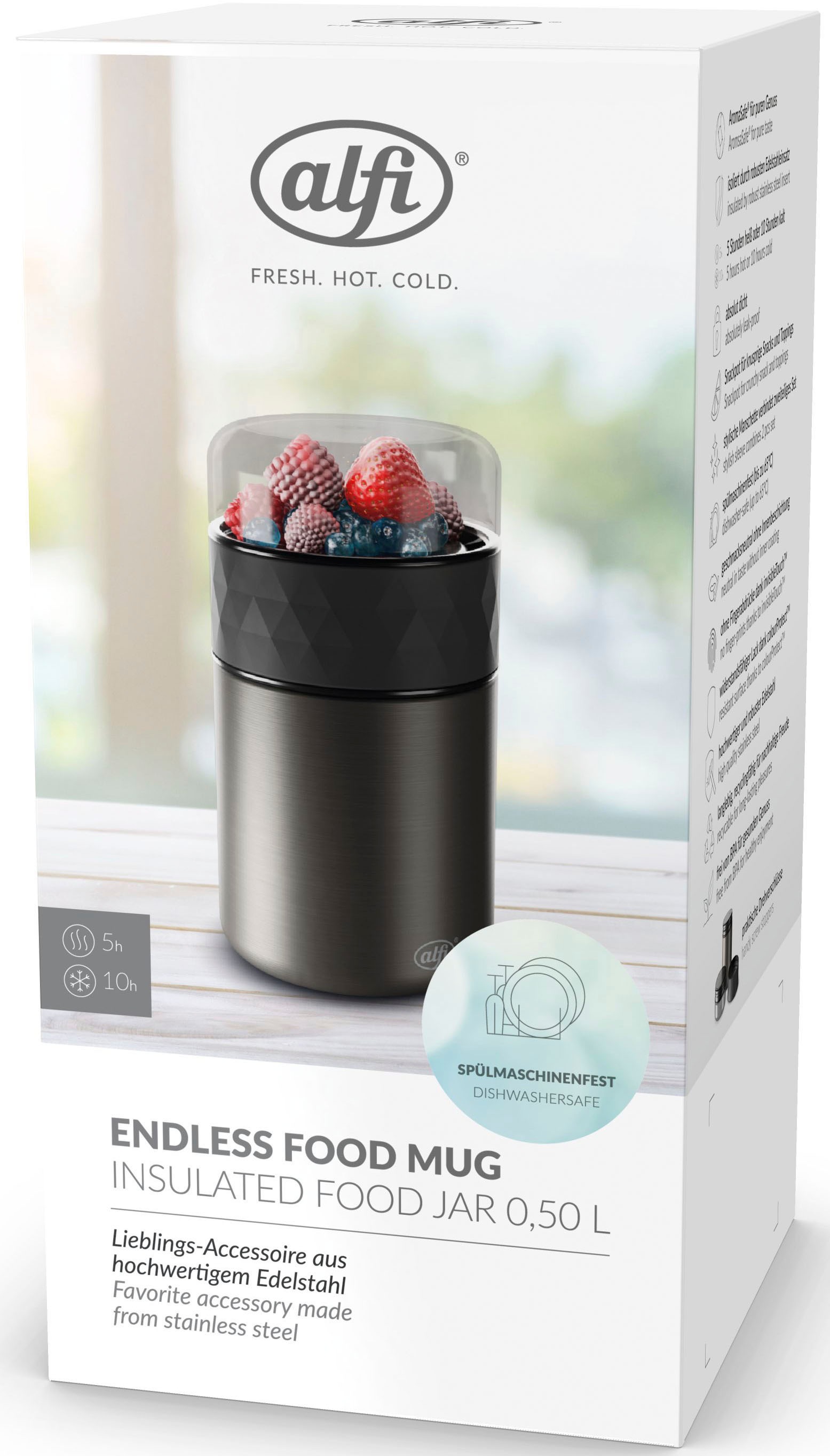 Alfi Thermobehälter »ENDLESS FOOD«, (1 tlg.), mit Snackpot, 500 ml