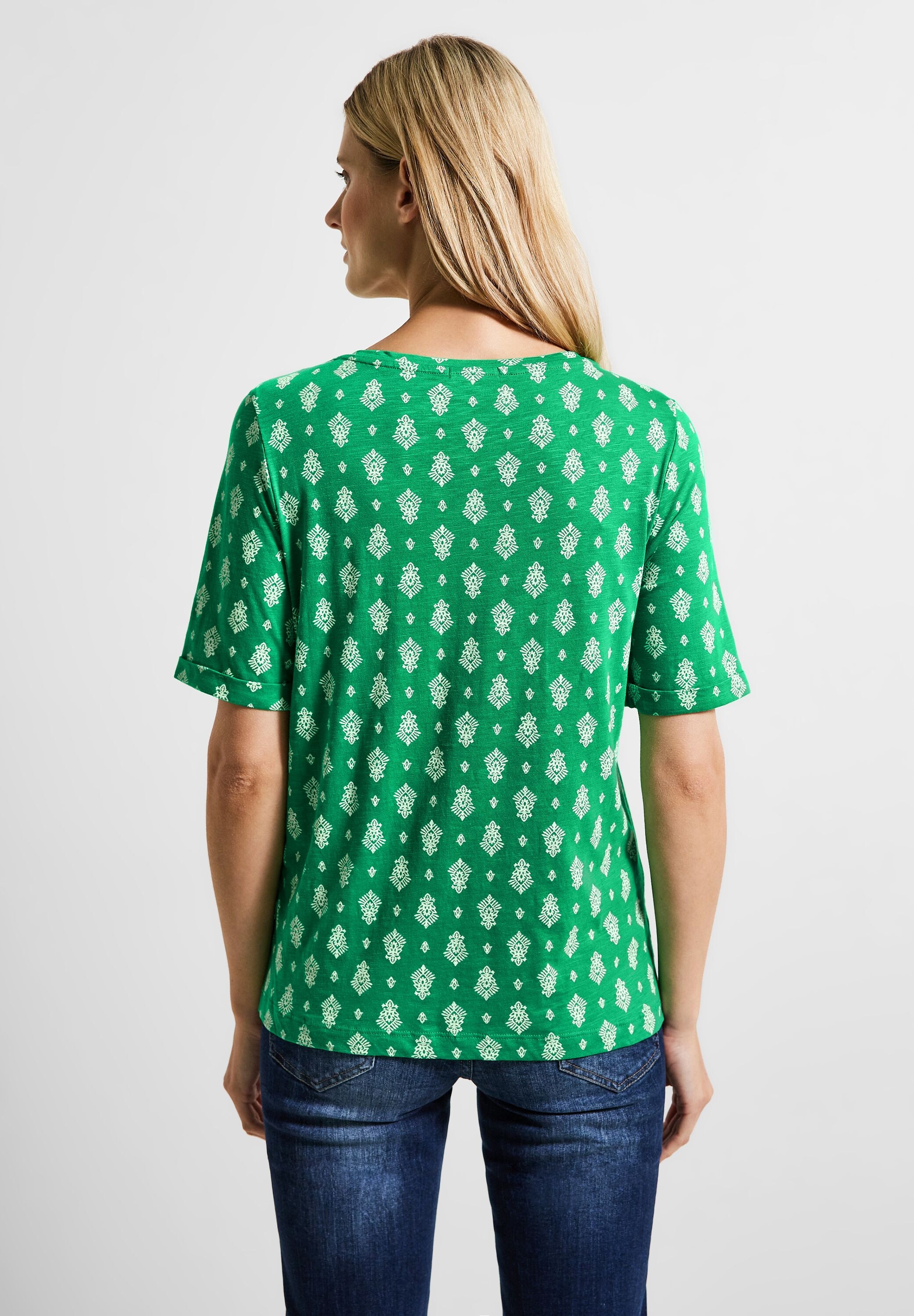 Cecil T-Shirt, aus softem Materialmix
