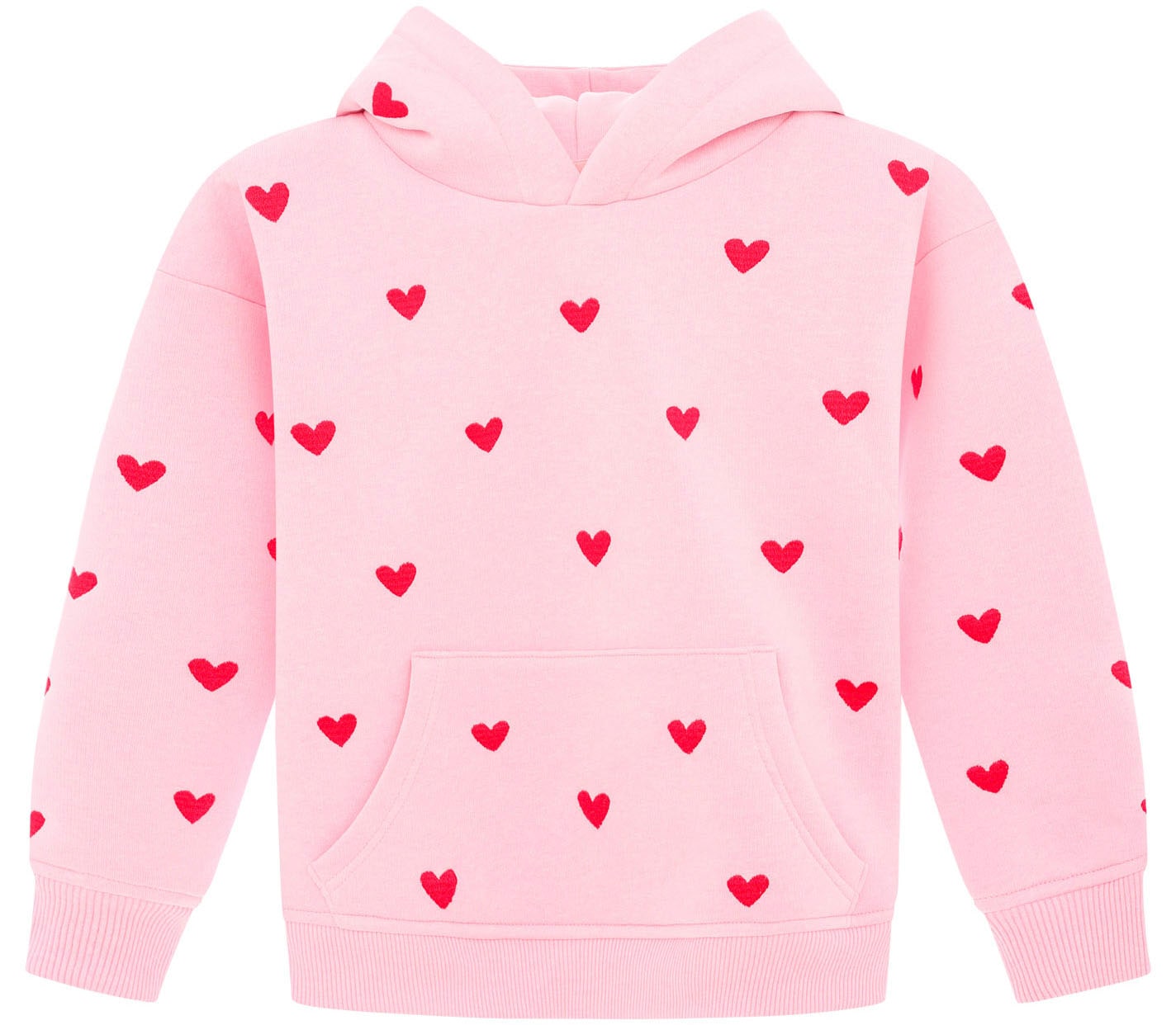 Zwillingsherz Hoodie »"Hearts" Kids«, mit gestickten Herzen allover für Mädchen