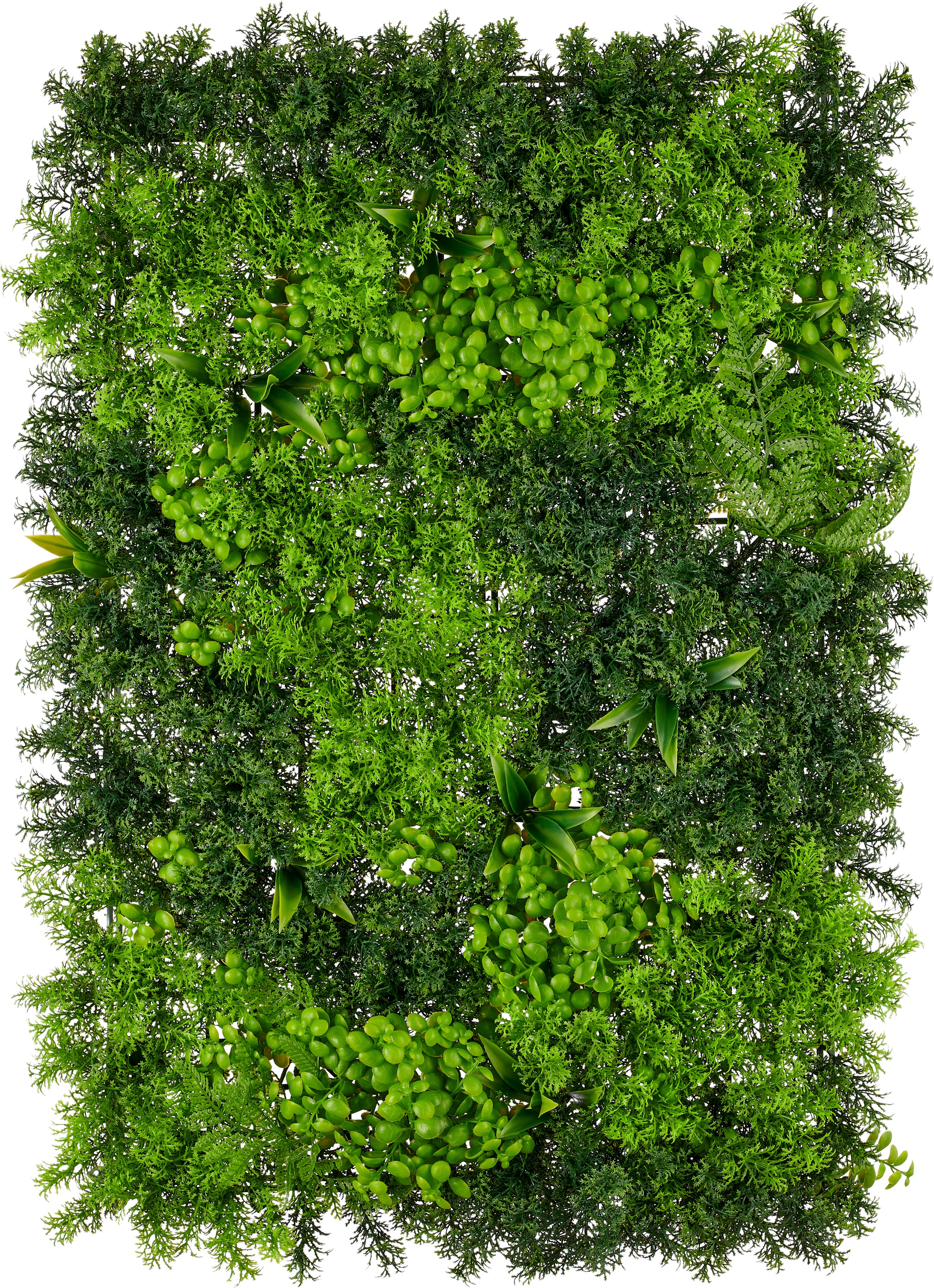 Creativ green Kunstpflanze "Wandmatte Moos-Farn-Mix" in UV-beständiger Ausführung