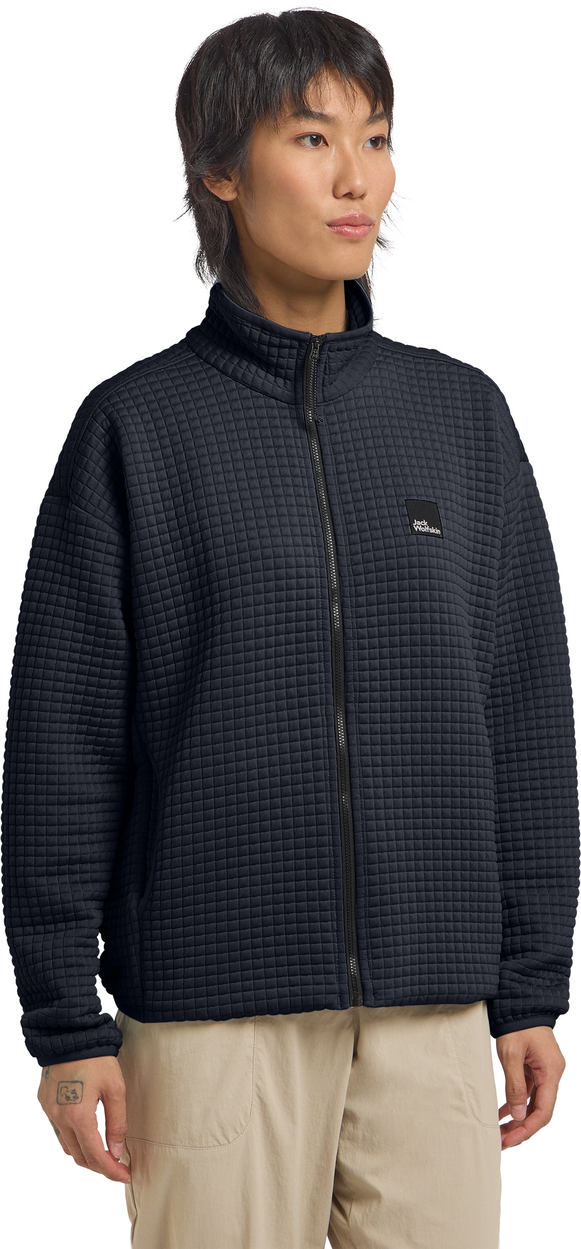 JACK WOLFSKIN Damen Fleecejacke "MOGARI FZ W", blau, Gr. S, Obermaterial: 95% Polyester, 5% sonstige Fasern. Futter: 100% Polyester, Jacken, mit