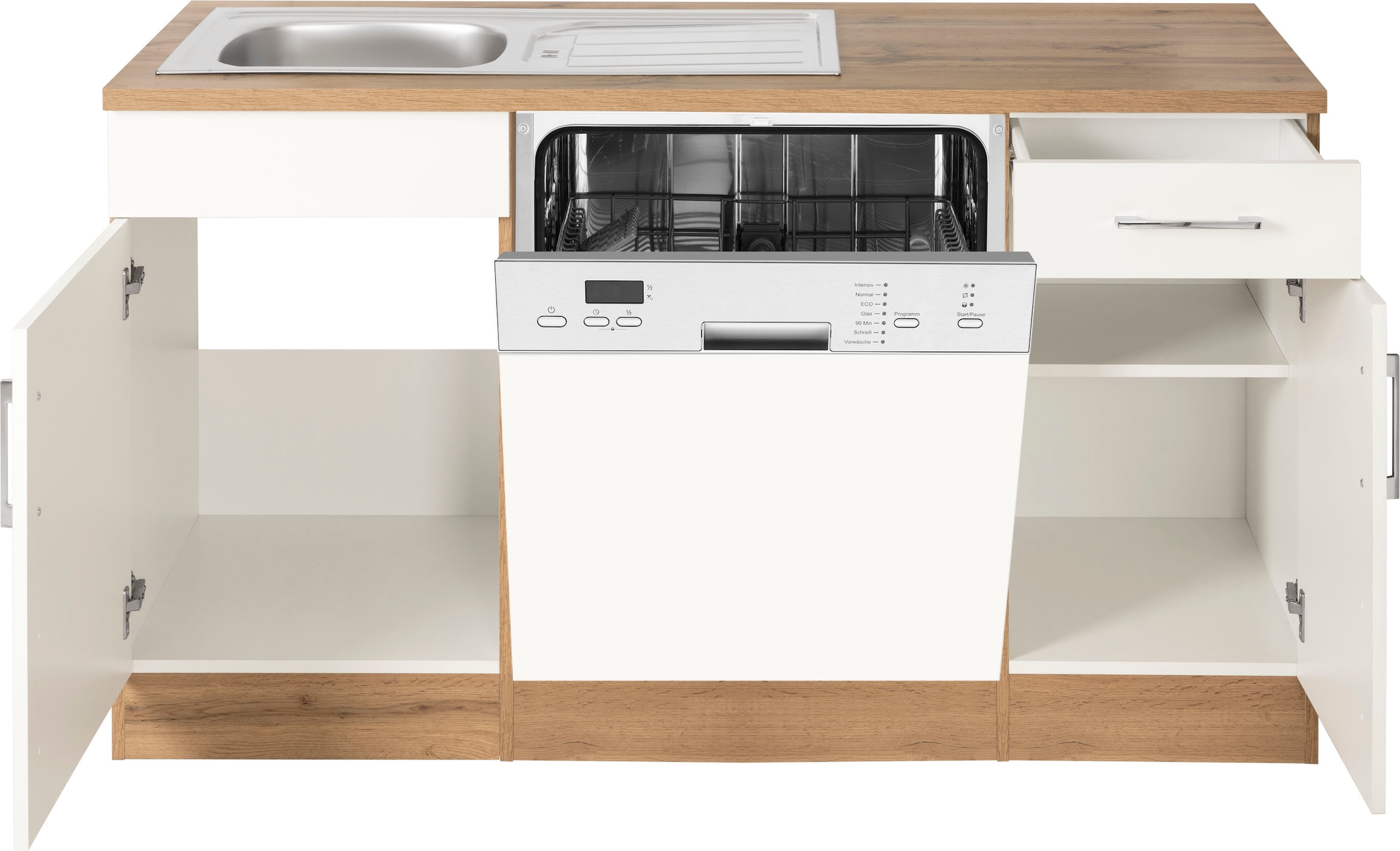 KOCHSTATION Winkelküche »KS-Colmar«, ohne E-Geräte, Stellbreite 210/300 cm