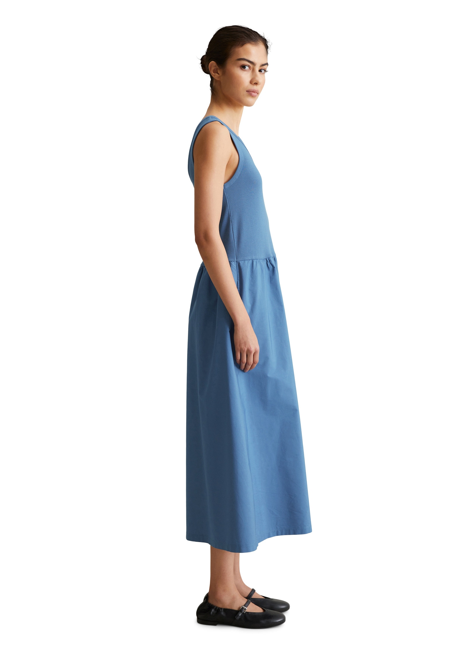 Marc O'Polo DENIM Jerseykleid »mit Baumwoll-Popelinerock«