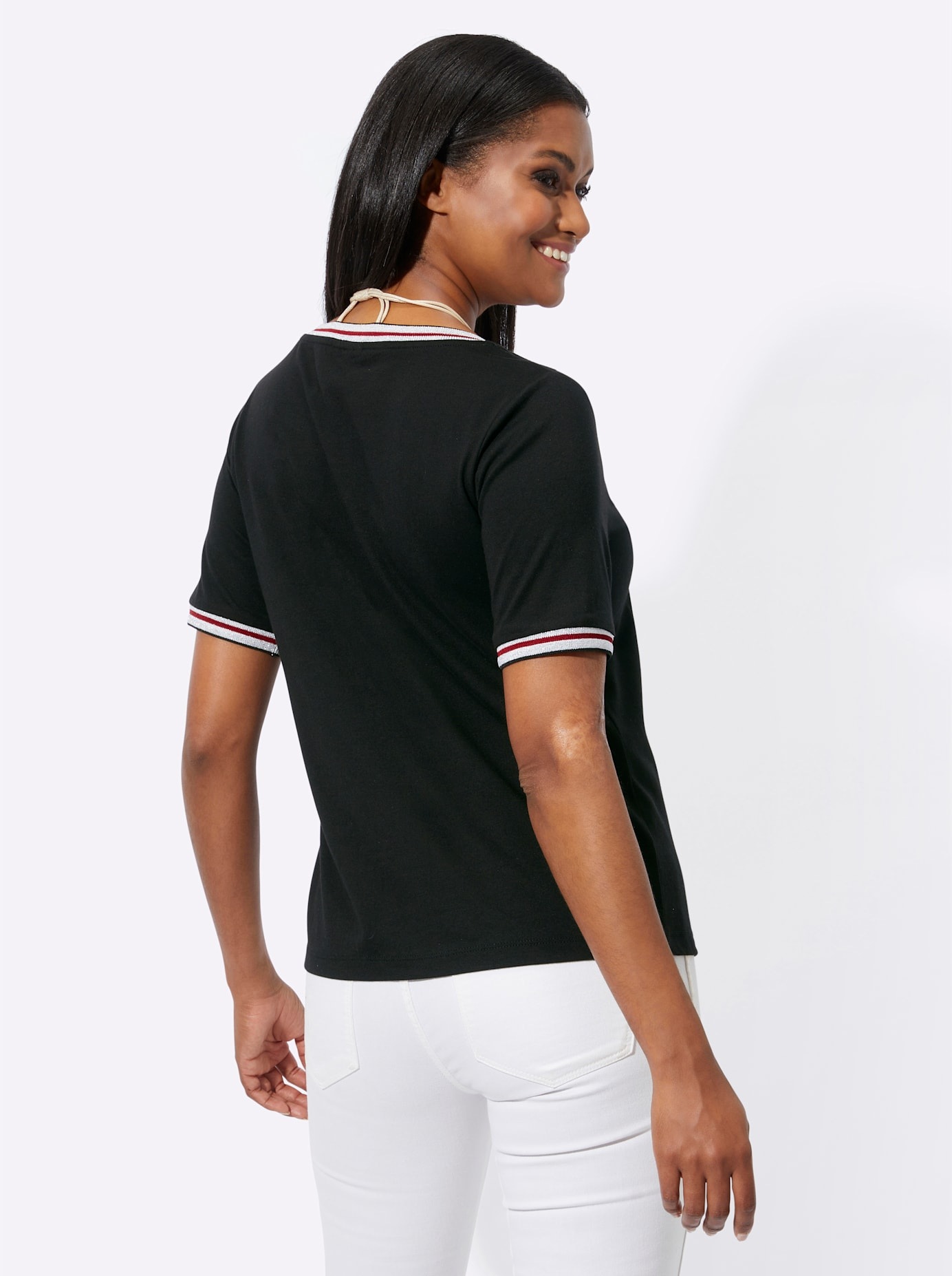Inspirationen Kurzarmshirt "Rundhals-Shirt" 1 Stk. tlg. günstig online kaufen