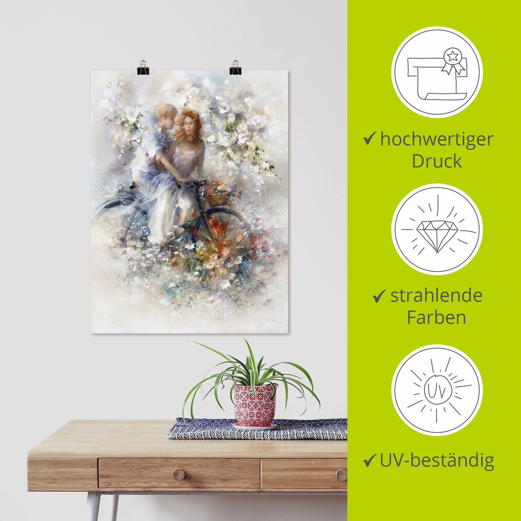 Artland Wandbild »Frühling II« Paar 1 Stk. tlg. als Leinwandbild, Poster in verschied. Größen