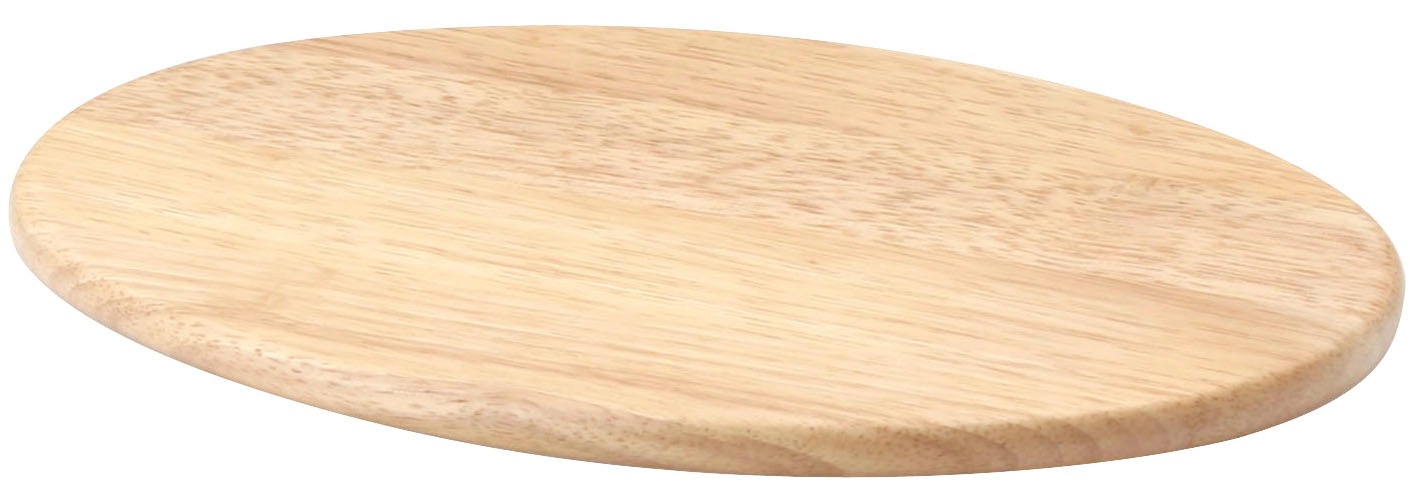 Continenta Schneidebrett oval, Gummibaum 30x20x1,2cm günstig online kaufen