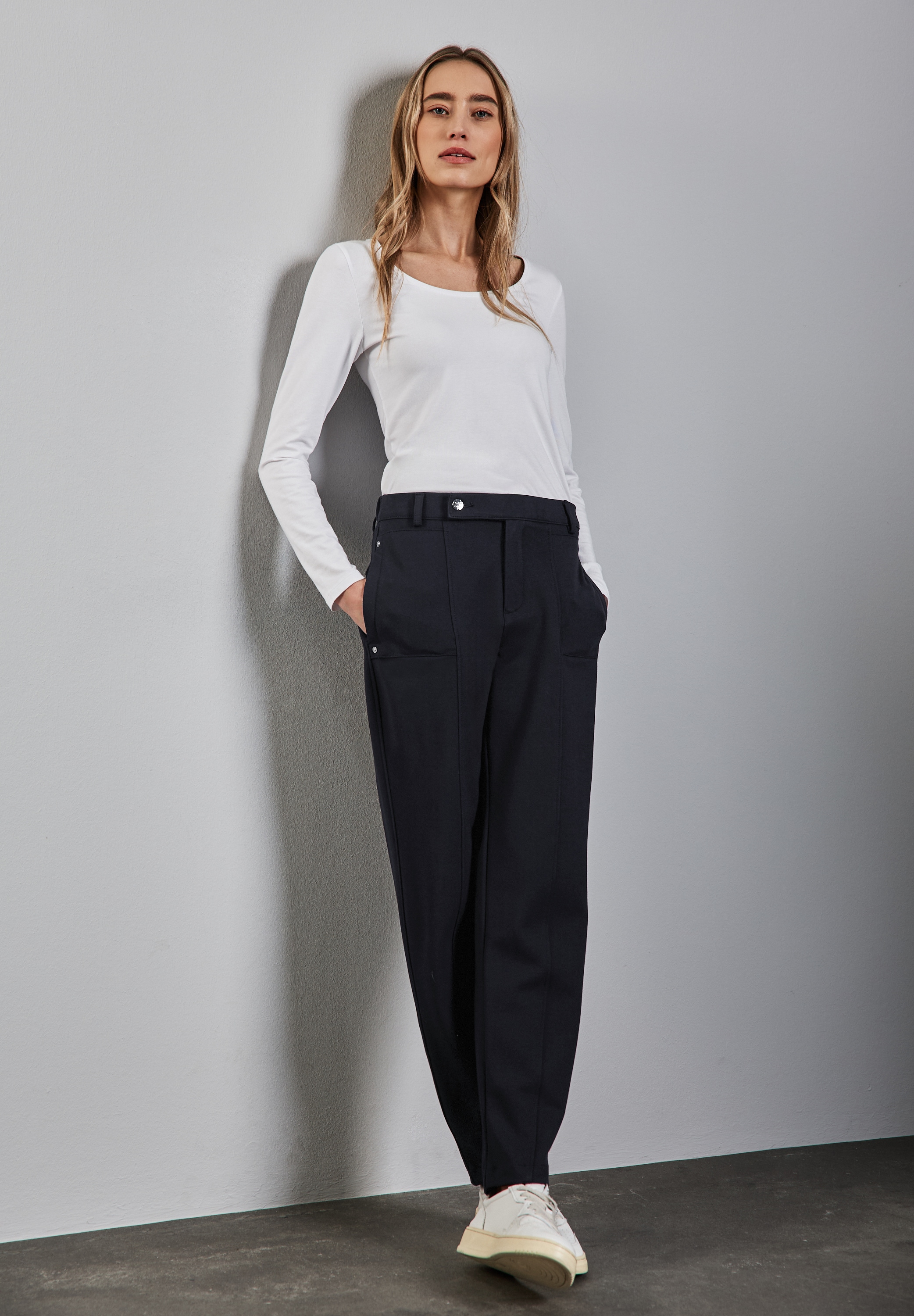 STREET ONE Stoffhose »Punto di ROM«, Sommerhose mit Stretch