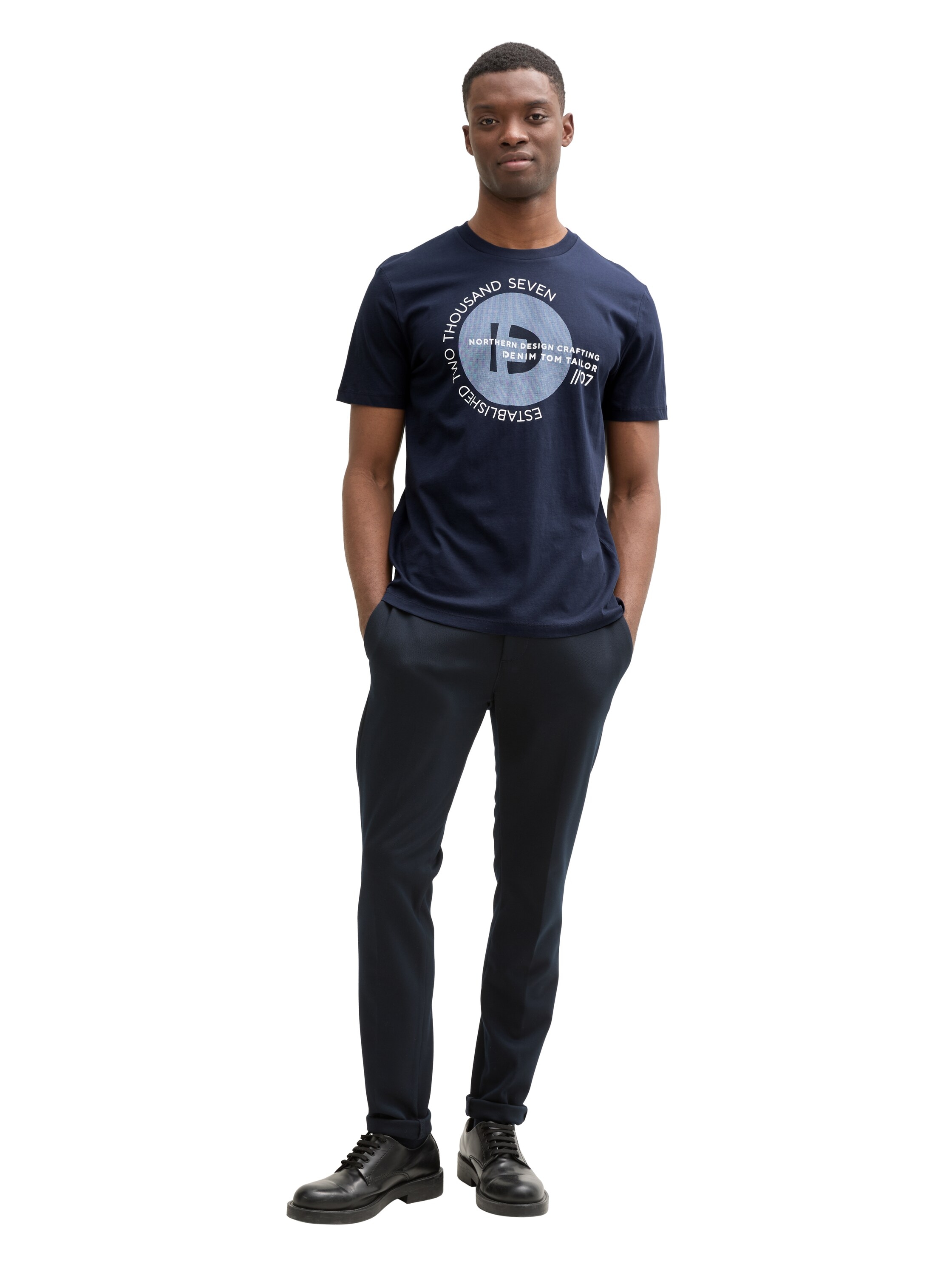 TOM TAILOR Denim T-Shirt, mit verschiedenen Logo Prints
