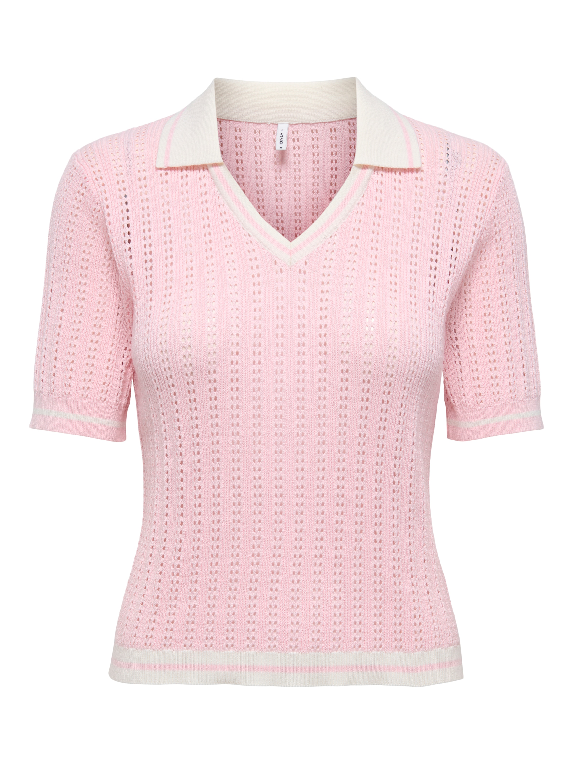 ONLY Polokragenpullover »ONLSPORTI SS POLO KNT NOOS« Baumwolle, regular fit
