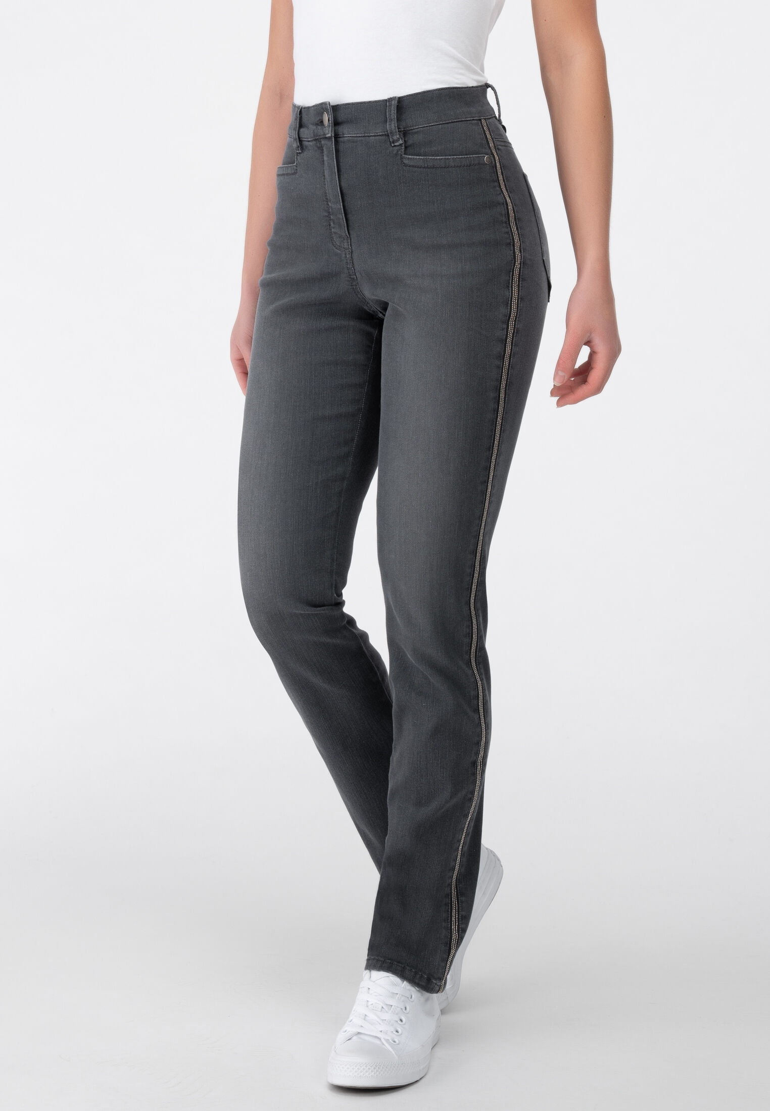 5-Pocket-Jeans »Hose«, Mit Kettendetails