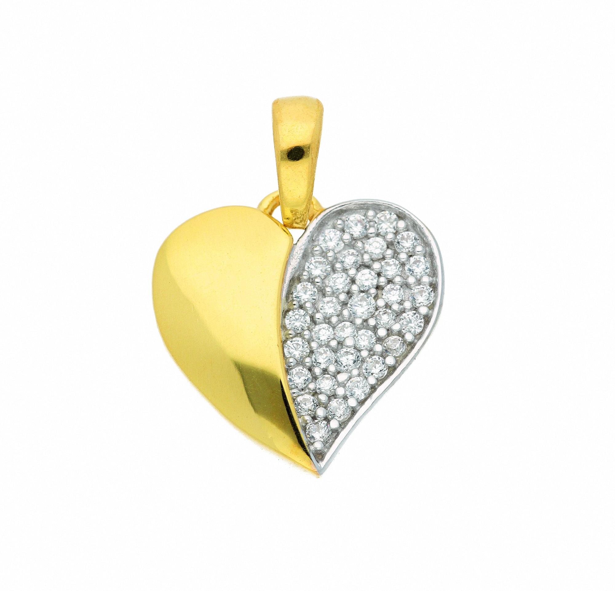 Adelia´s Kette ohne BAUR - Set Zirkonia«, kaufen Anhänger mit | mit Gold Schmuckset Herz Halskette online »333 Anhänger