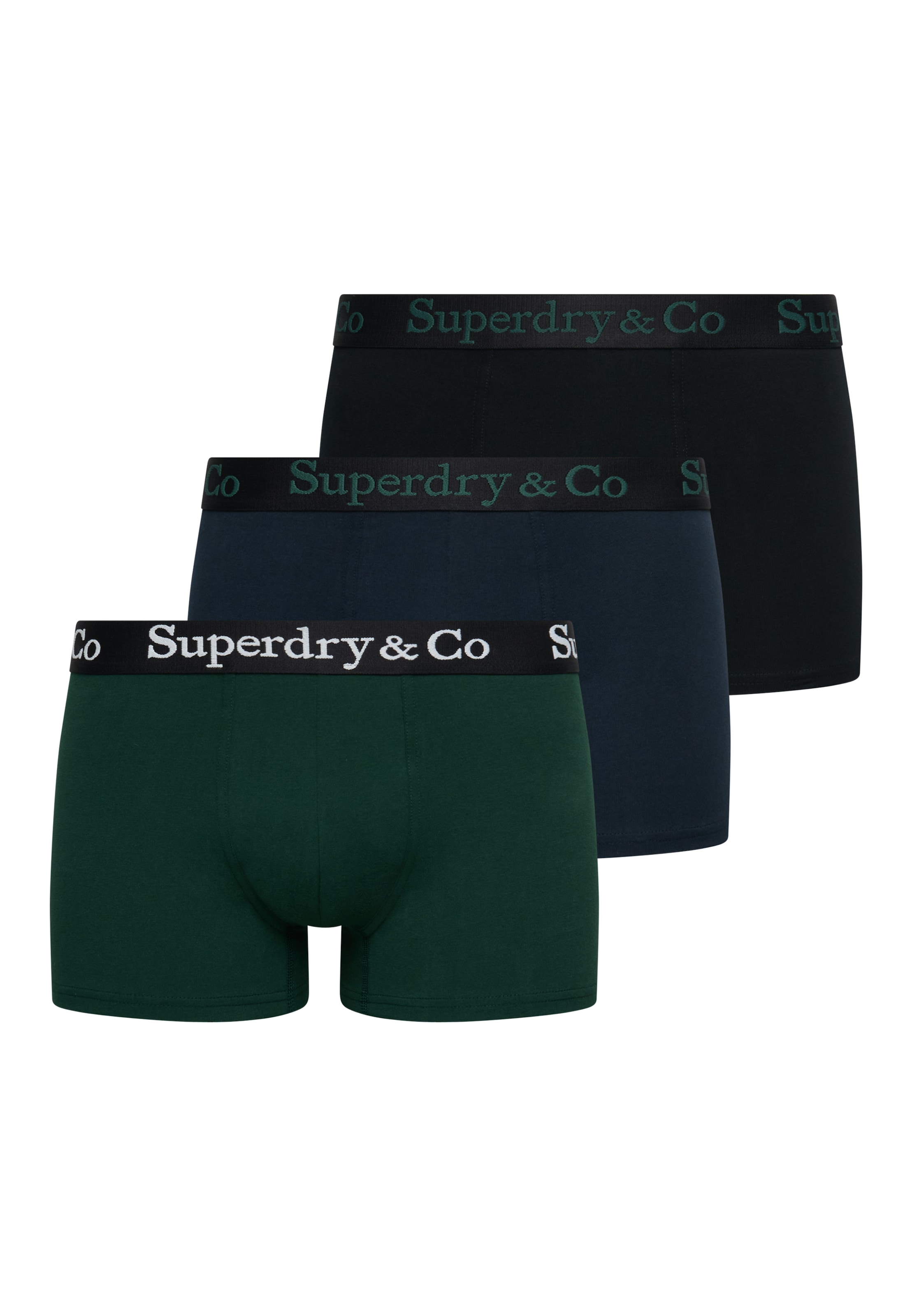 Superdry 3-er Set Trunks Dunkelgrün, Dunkelblau & Schwarz - Bild 3