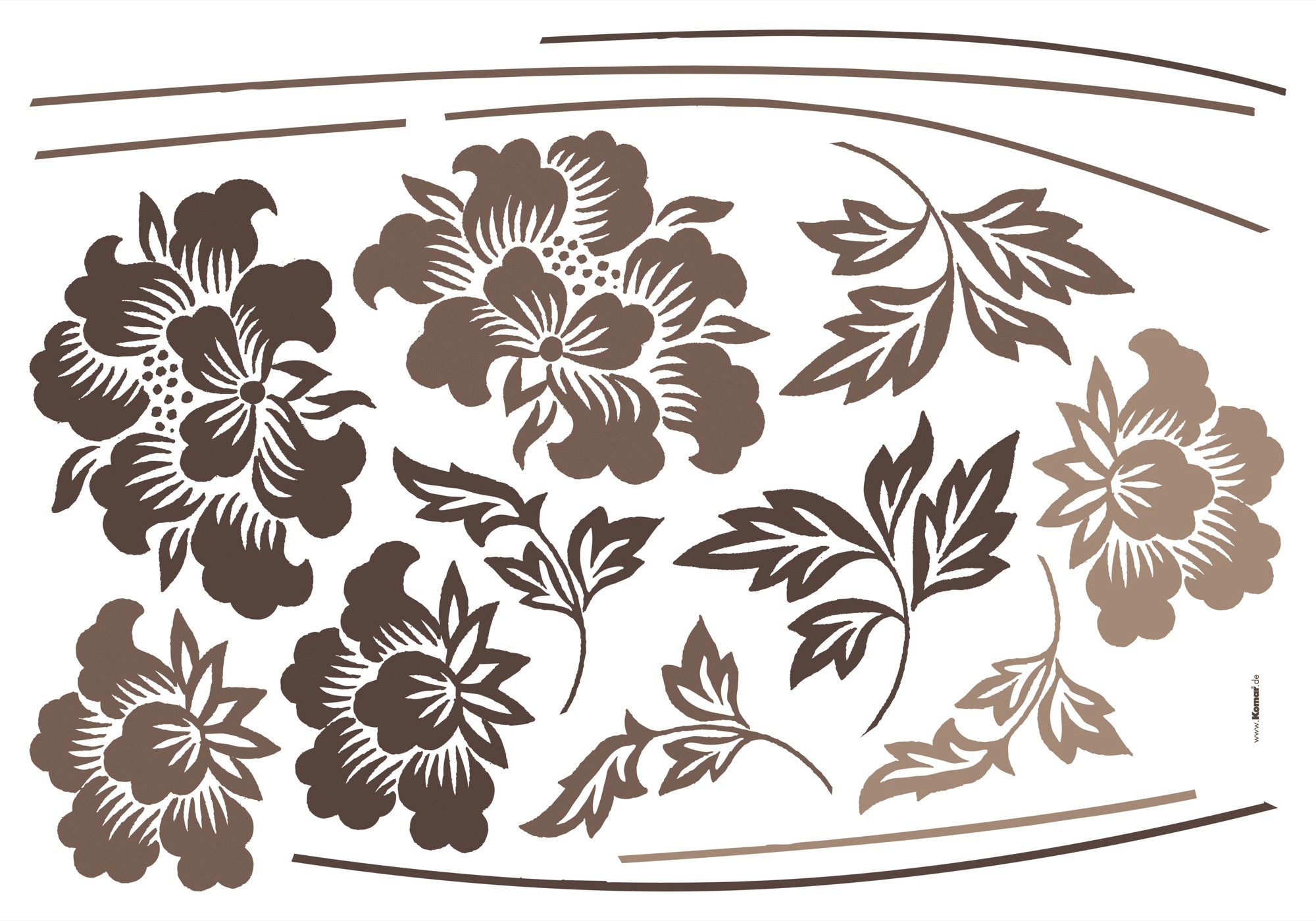 Komar Wandtattoo "Grace - Größe 100 x 70 cm" selbstklebend, Wandsticker
