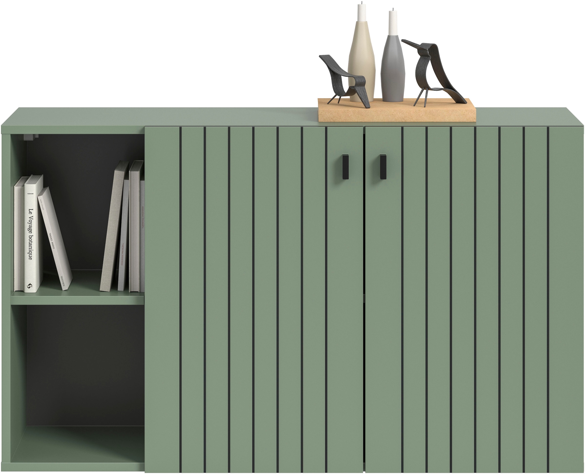 INOSIGN Schuhschrank »TATIO, Breite 106 cm, hängend, Rillenopik, offene Fächer« 1 Stk. tlg.