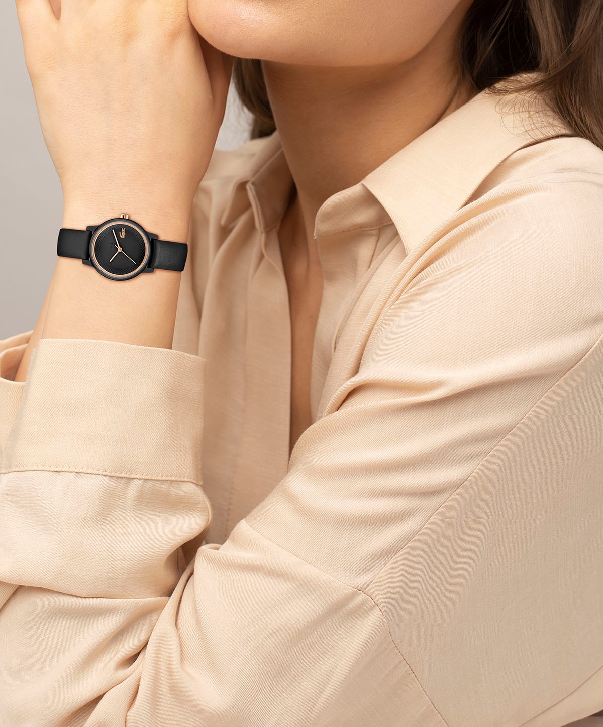Lacoste Quarzuhr »LACOSTE 12.12 SWIFT«, Armbanduhr, Damenuhr, Lederarmband, analog