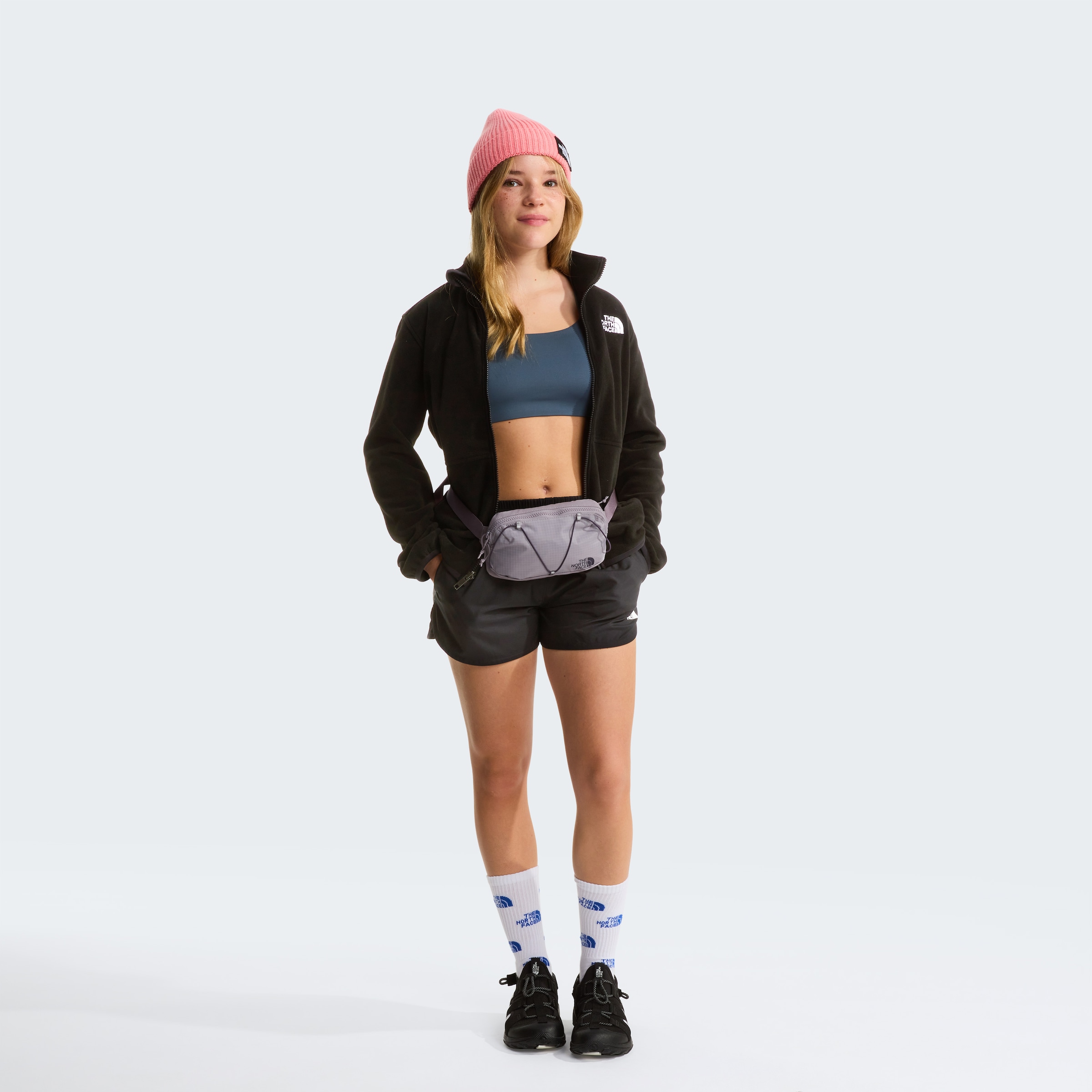 The North Face Fleecejacke »TEEN GLACIER FZ ZIP IN JACKET« mit Zip-In-Funktion, weiches Material, aus Polyester, normaler Schnitt