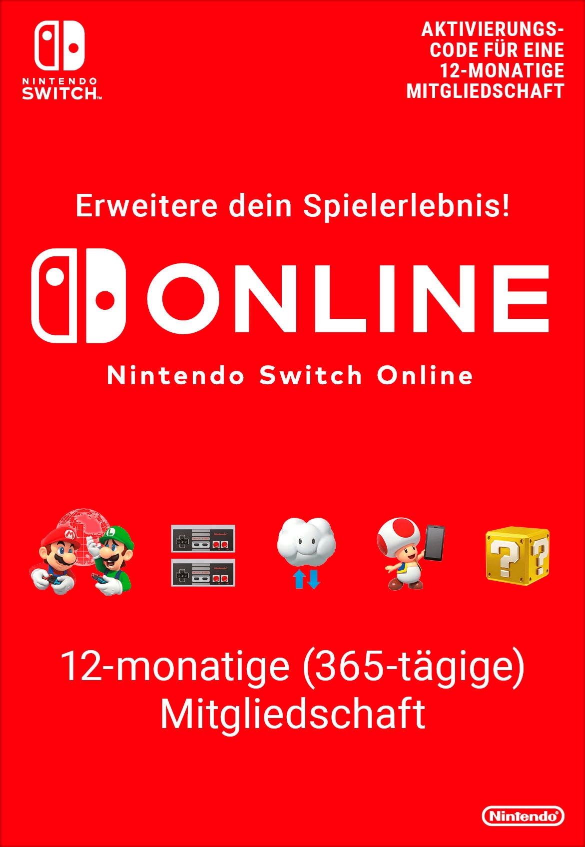 Nintendo Switch Konsolen-Set »Switch OLED inkl. Super Mario Bros Wonder + 12 Monate NSO«