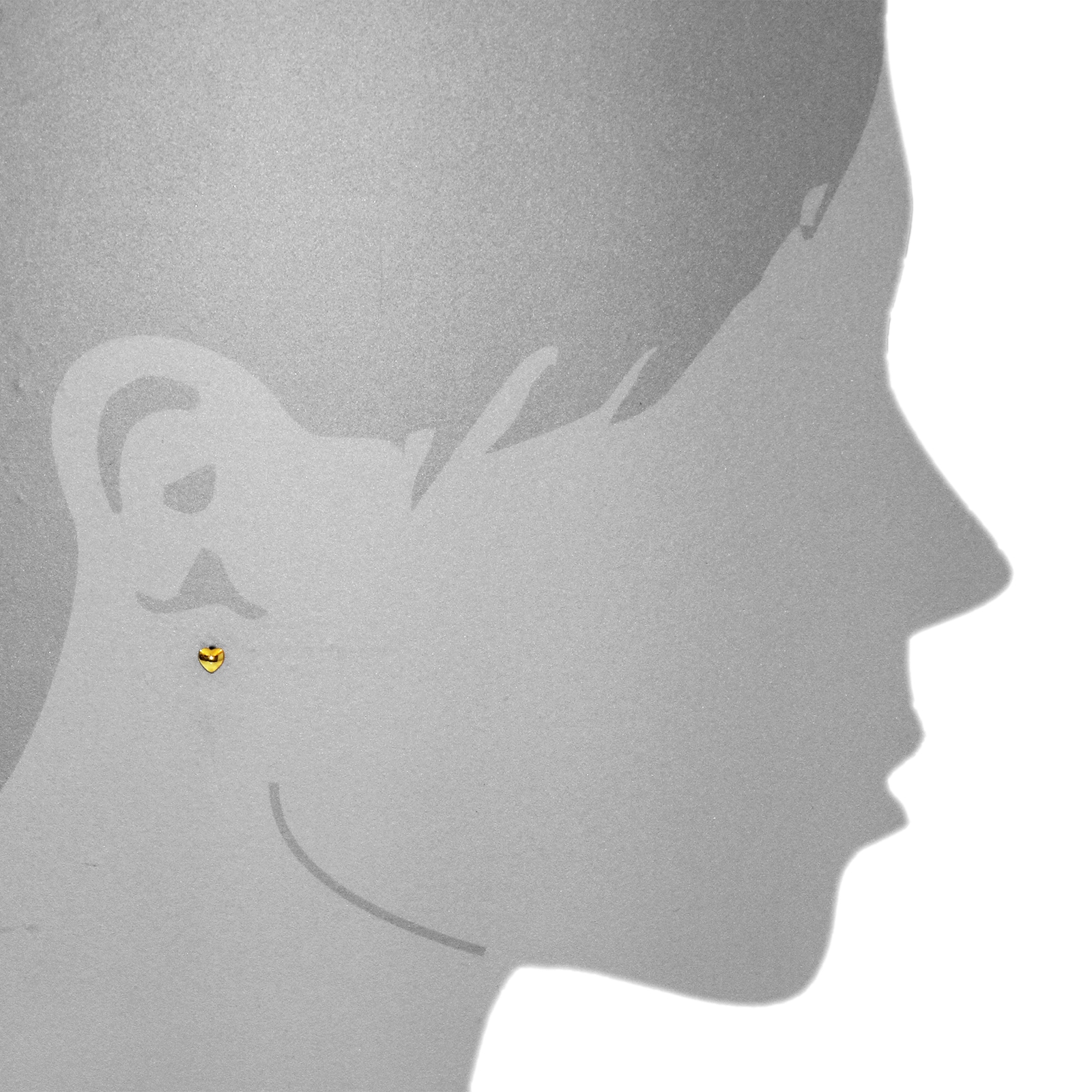 OSTSEE-SCHMUCK Paar Ohrstecker »Ostsee-Schmuck Ohrstecker kleines Herz Ohrstecker kleines Herz«, (2 tlg.)