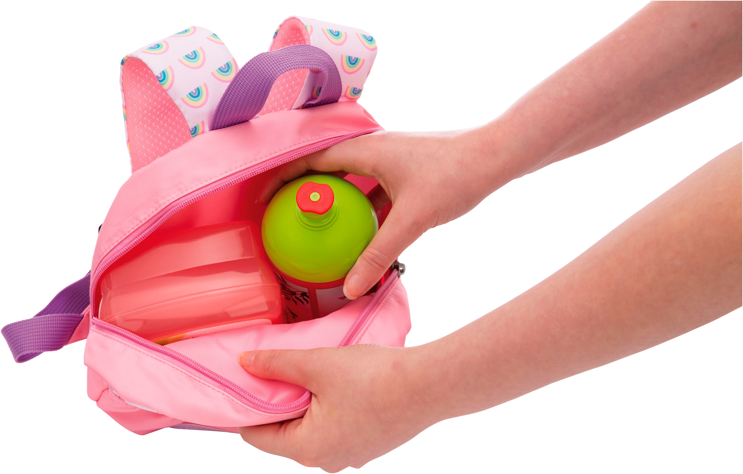 Nici Kinderrucksack »Travel Friends, Rucksack mit Plüsch Waschbär, 25 cm«